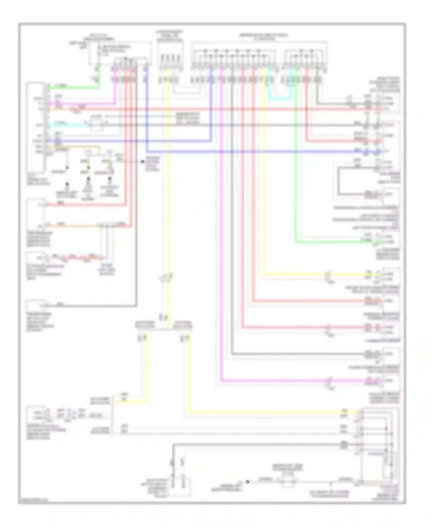 Highlander Toyota II facelift (2010-2013): Computer data lines circuit, except hybrid