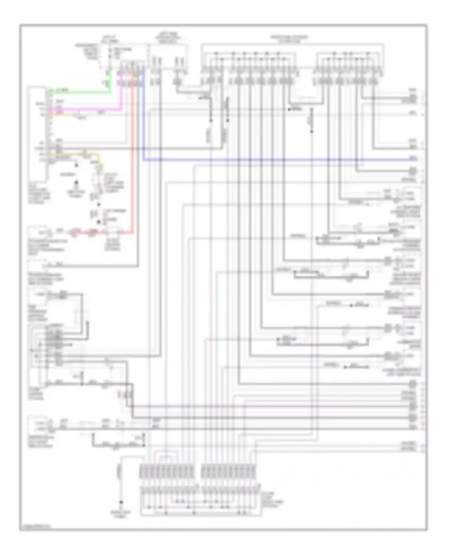 Highlander Toyota II facelift (2010-2013): Computer data lines circuit, hybrid (1 of 2)