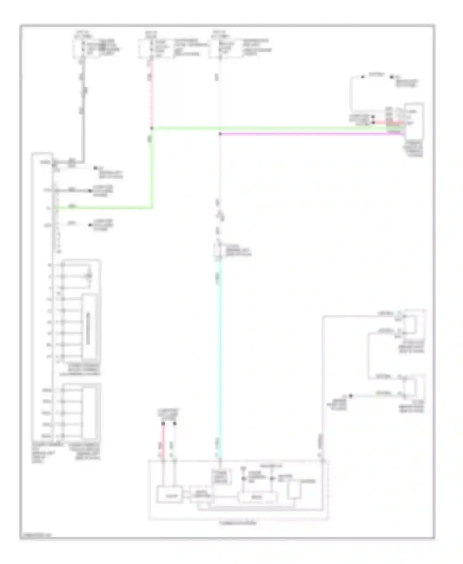 Highlander Toyota II facelift (2010-2013): Electronic power steering circuit, except hybrid