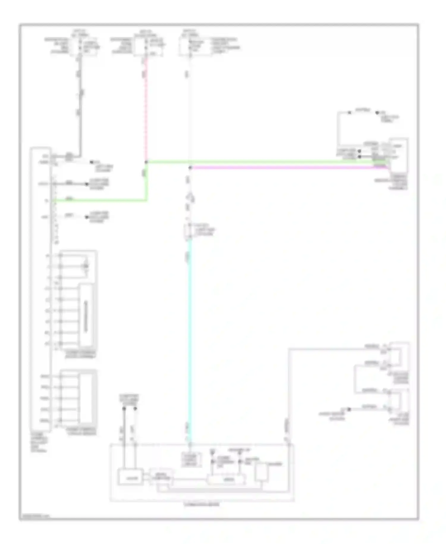 Highlander Toyota II facelift (2010-2013): Electronic power steering circuit, hybrid