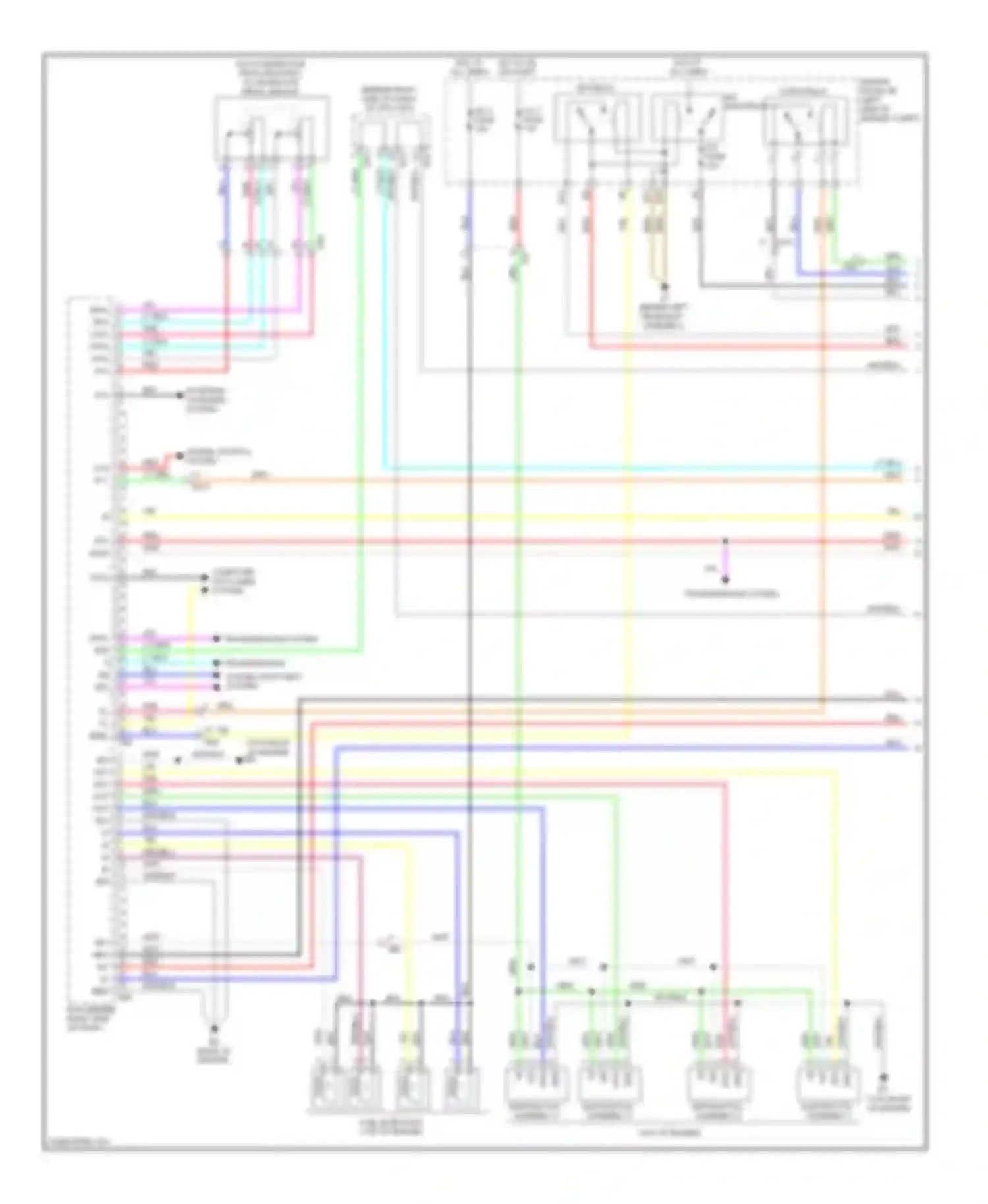 Highlander Toyota II facelift (2010-2013): Wiring diagram engine performance 2.7l (1 of 5)