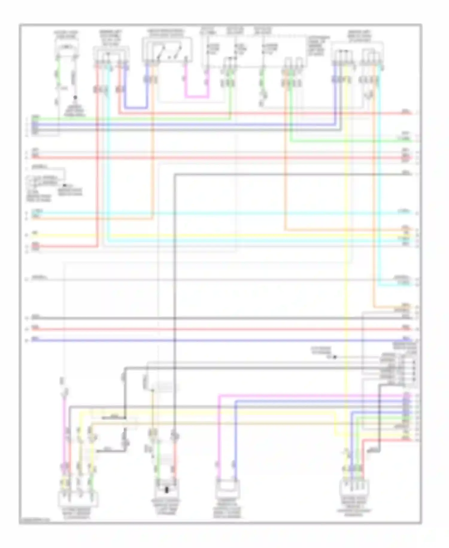Highlander Toyota II facelift (2010-2013): Wiring diagram engine performance 2.7l (2 of 5)