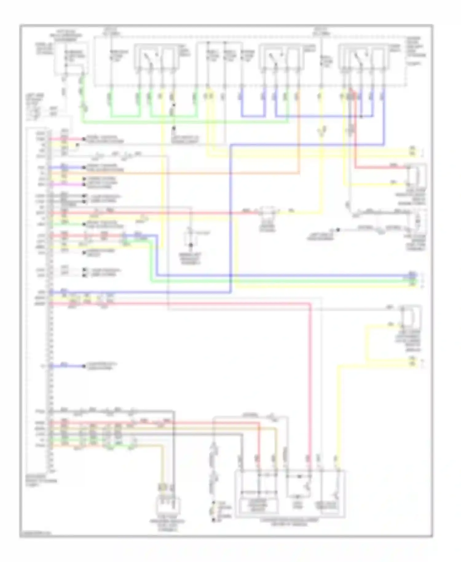 Highlander Toyota II facelift (2010-2013): Wiring diagram engine performance 3.5l hybrid, engine controls circuit (1 of 4)