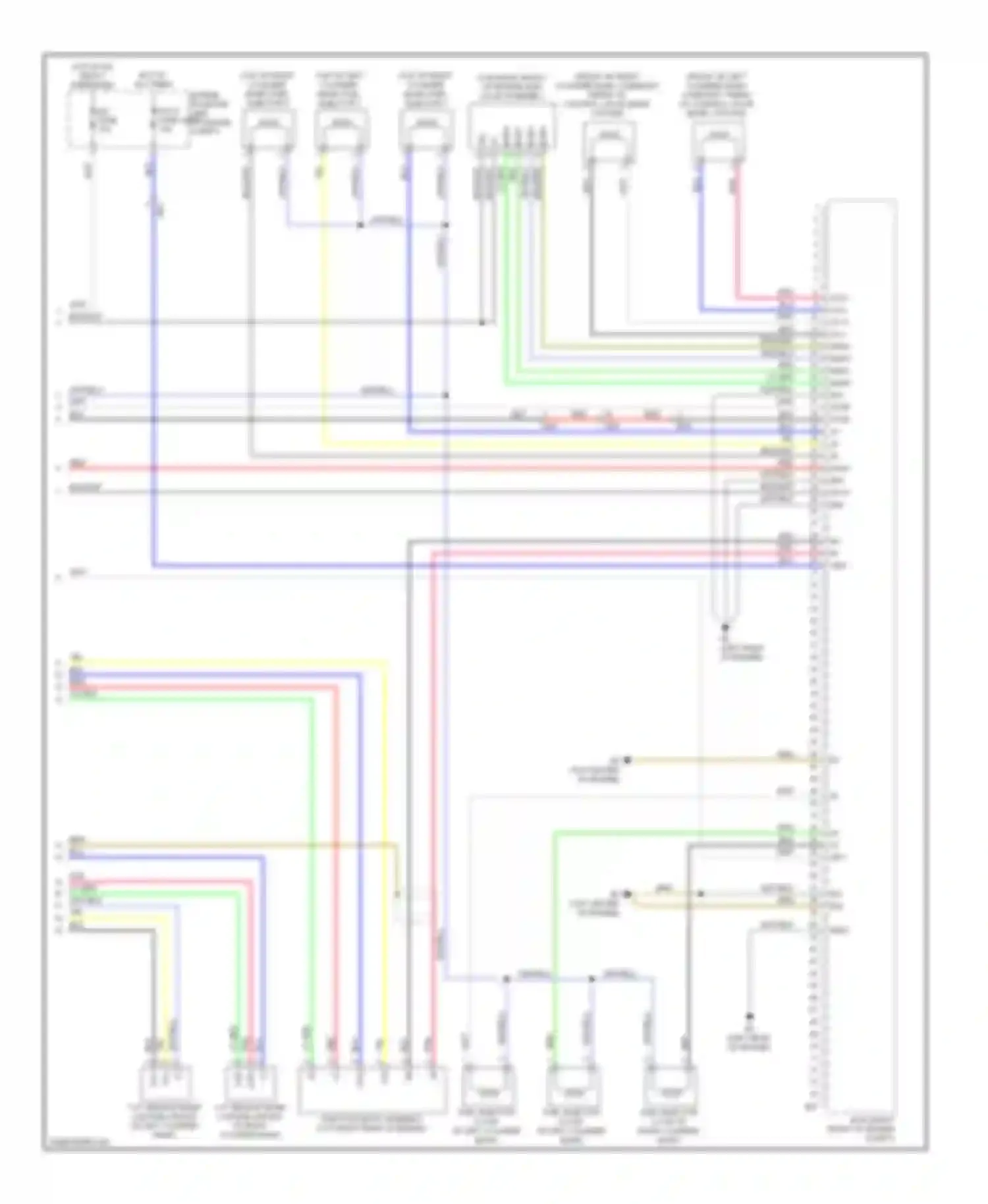 Highlander Toyota II facelift (2010-2013): Wiring diagram engine performance 3.5l hybrid, engine controls circuit (4 of 4)
