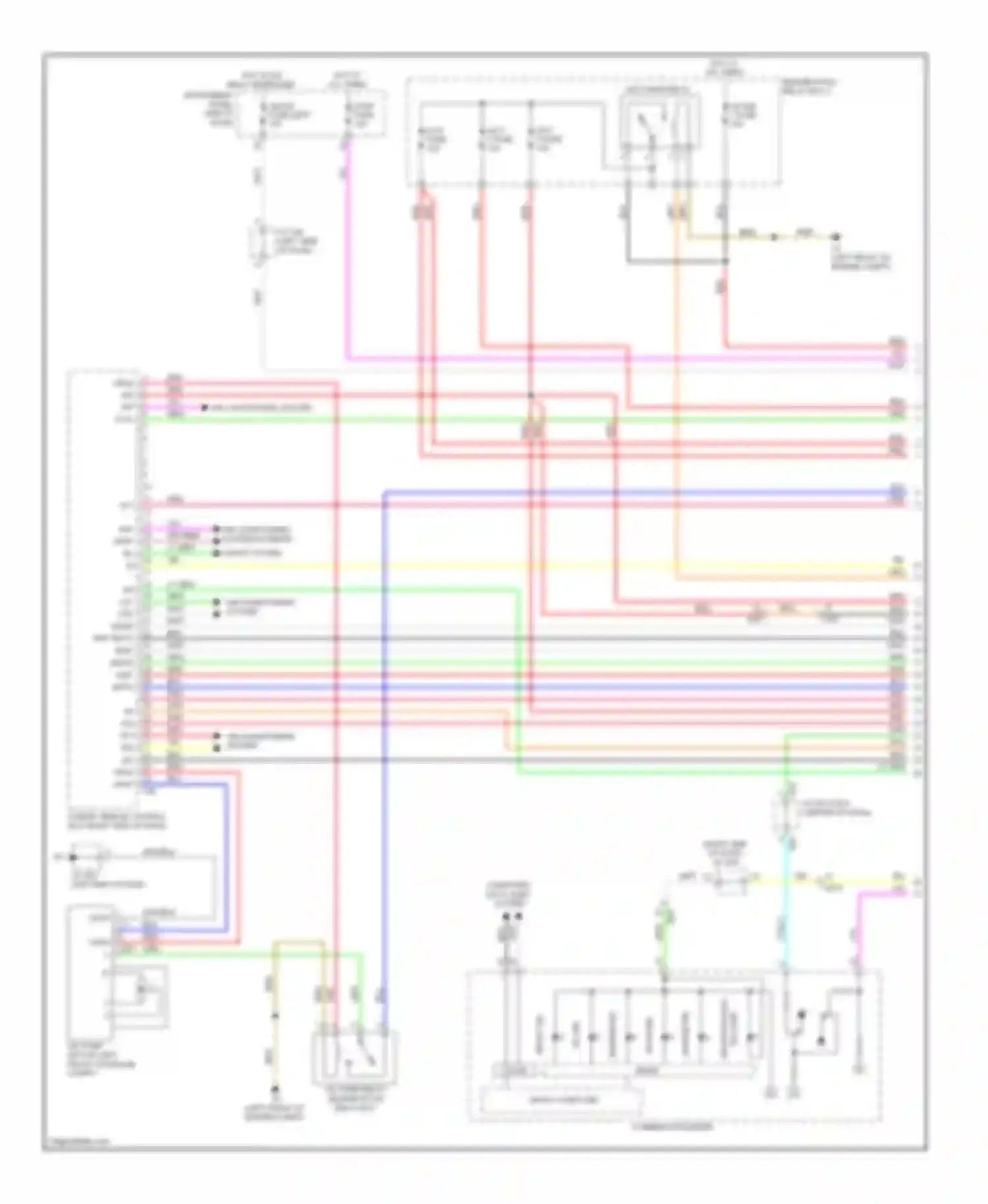 Highlander Toyota II facelift (2010-2013): Wiring diagram engine performance 3.5l hybrid, hybrid system circuit (1 of 6)