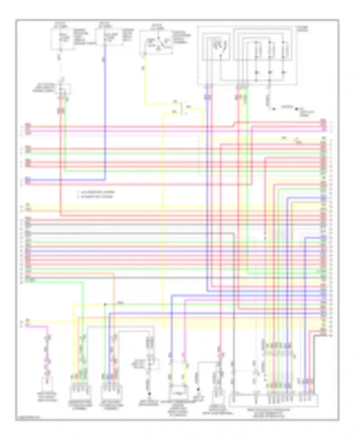 Highlander Toyota II facelift (2010-2013): Wiring diagram engine performance 3.5l hybrid, hybrid system circuit (2 of 6)