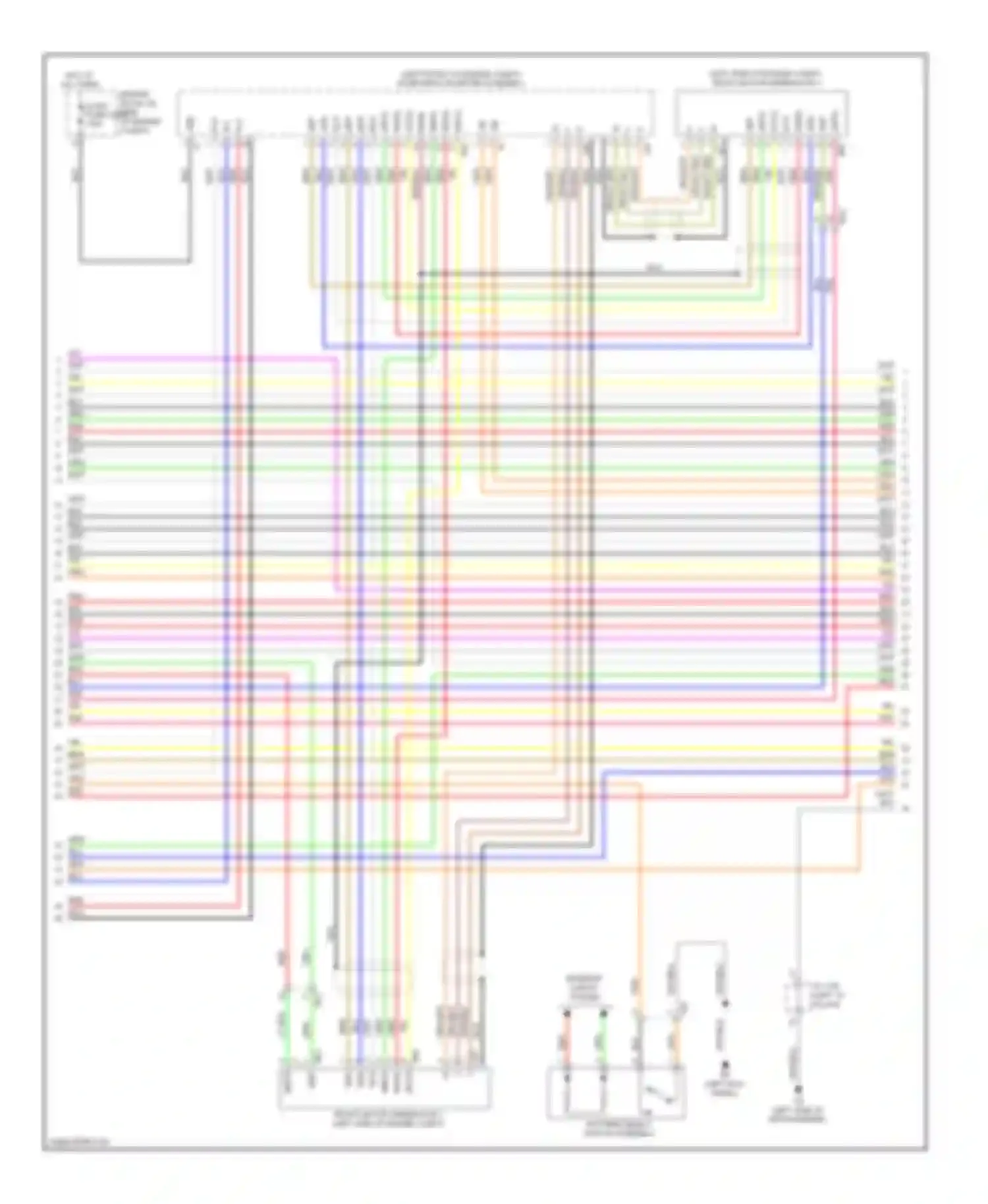 Highlander Toyota II facelift (2010-2013): Wiring diagram engine performance 3.5l hybrid, hybrid system circuit (4 of 6)