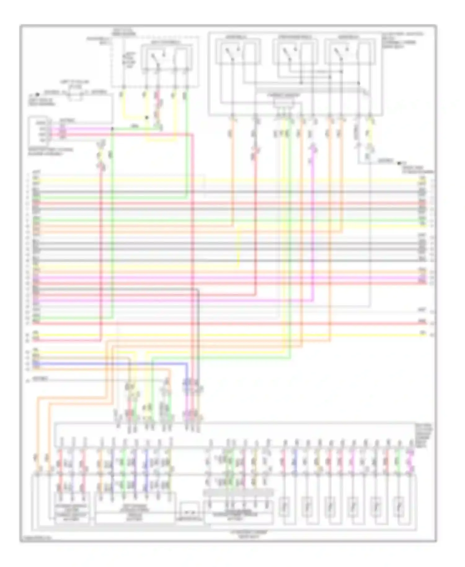 Highlander Toyota II facelift (2010-2013): Wiring diagram engine performance 3.5l hybrid, hybrid system circuit (5 of 6)