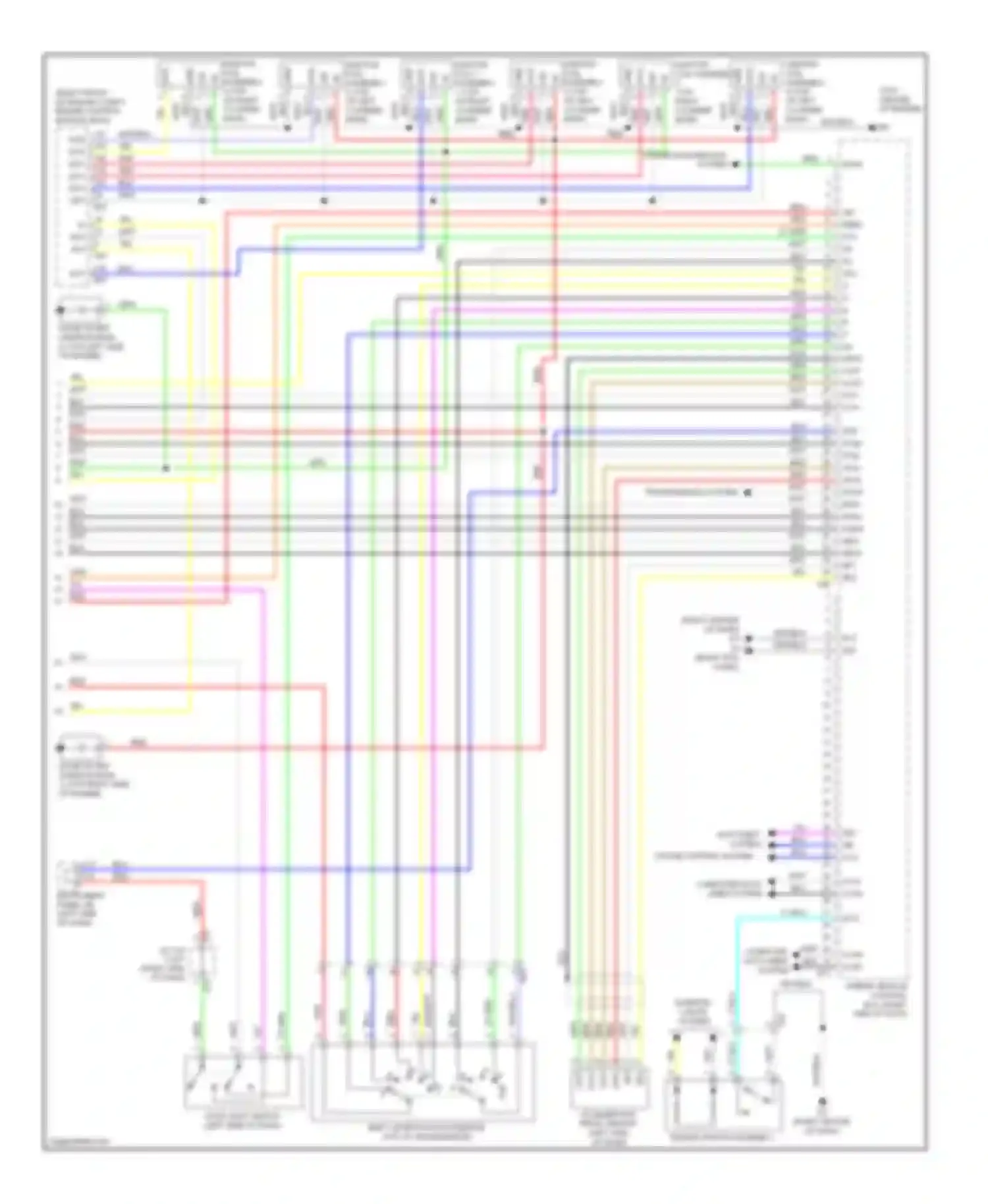 Highlander Toyota II facelift (2010-2013): Wiring diagram engine performance 3.5l hybrid, hybrid system circuit (6 of 6)