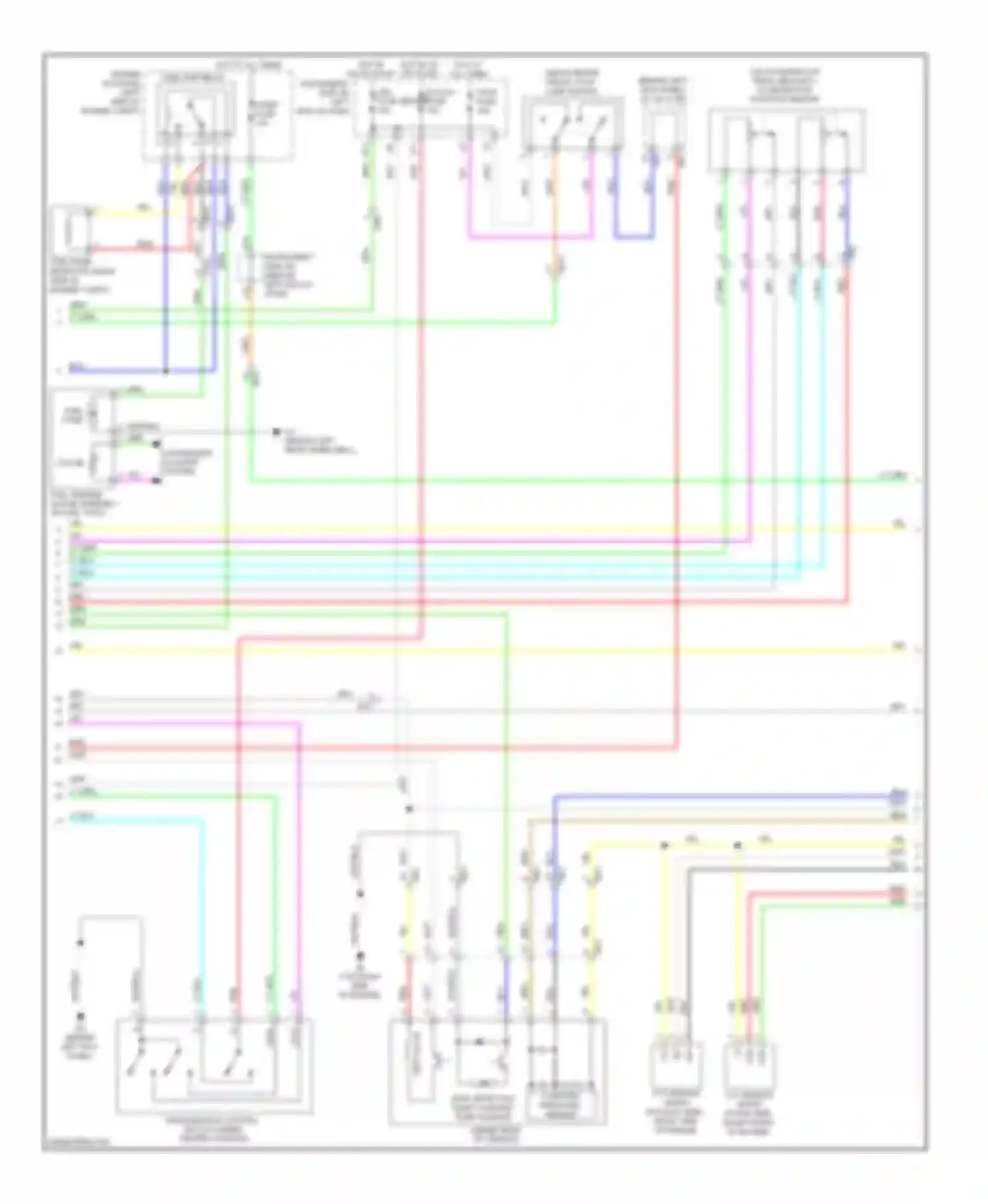 Highlander Toyota II facelift (2010-2013): Wiring diagram engine performance 3.5l (2 of 6)