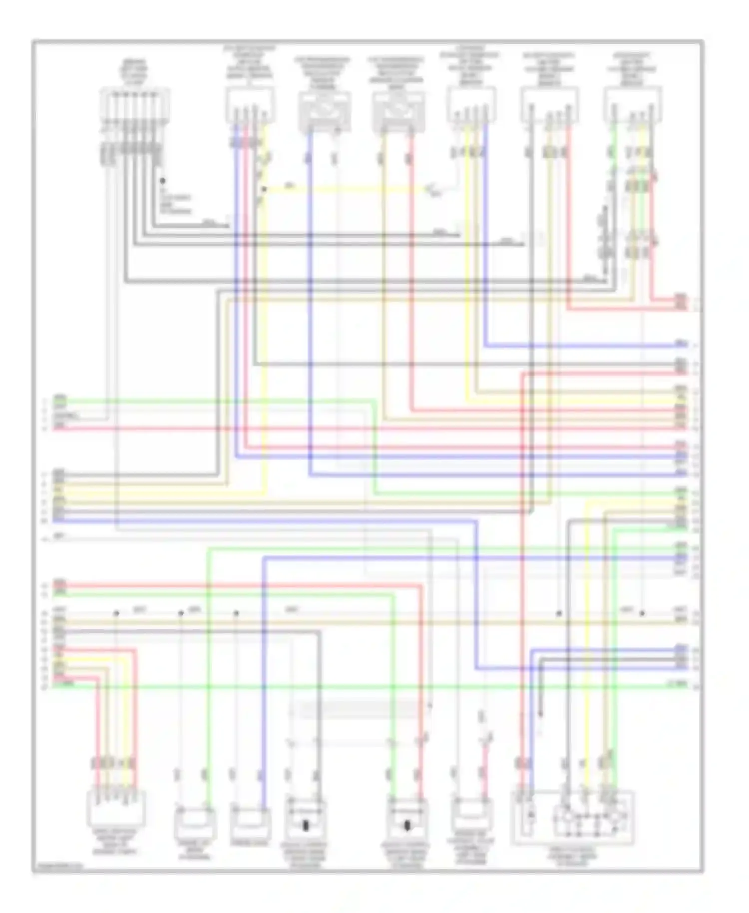 Highlander Toyota II facelift (2010-2013): Wiring diagram engine performance 3.5l (5 of 6)