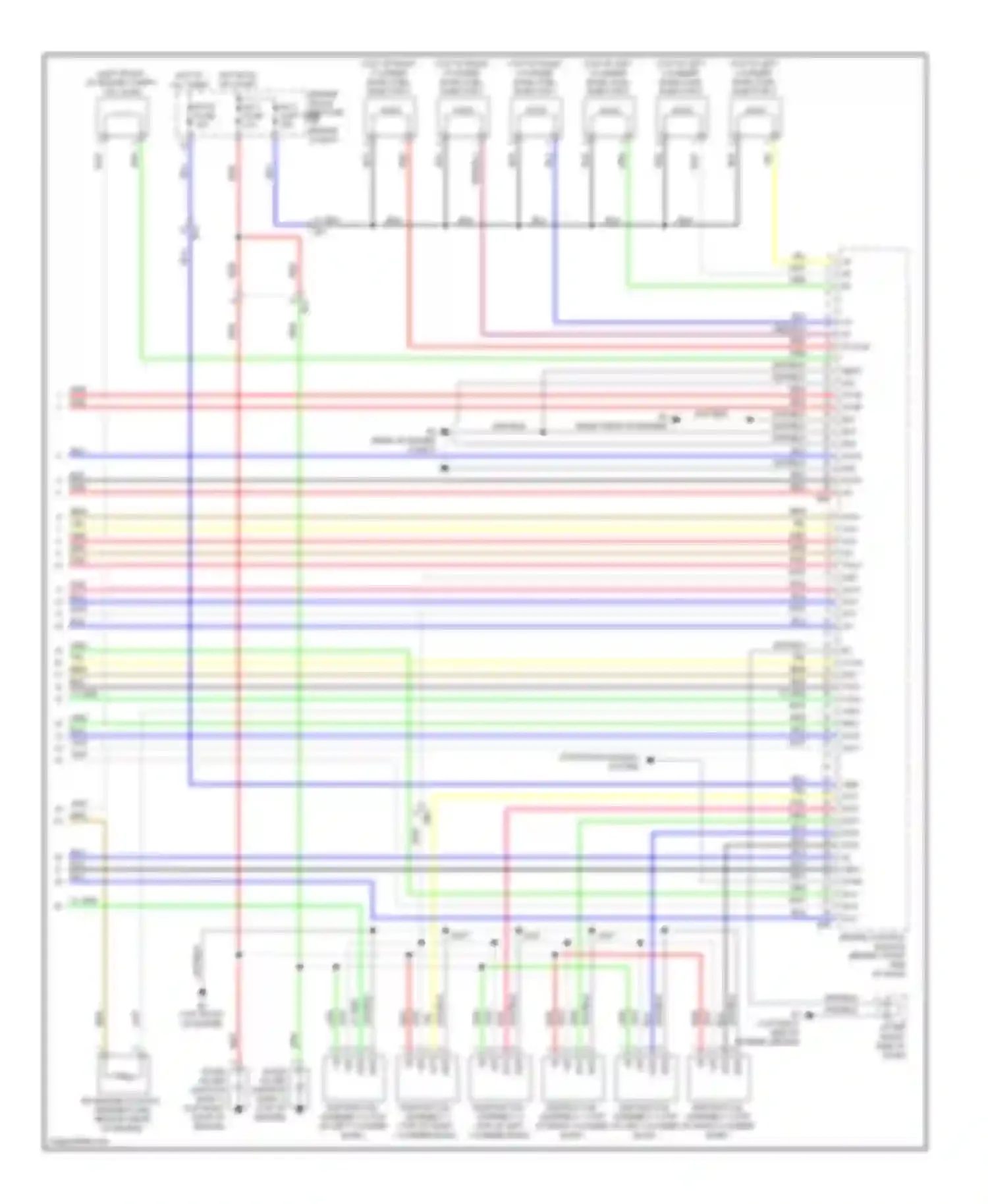 Highlander Toyota II facelift (2010-2013): Wiring diagram engine performance 3.5l (6 of 6)