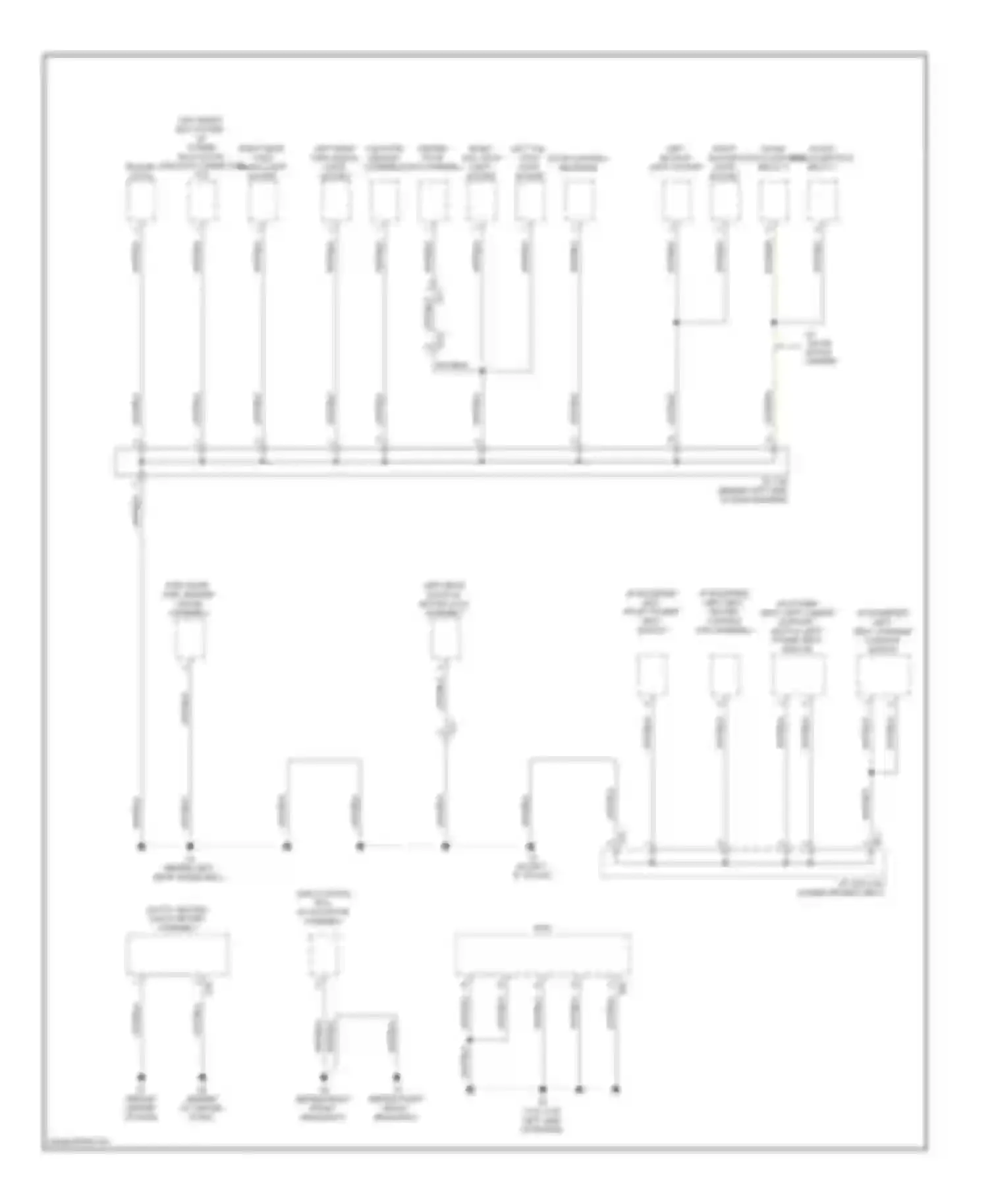 Highlander Toyota II facelift (2010-2013): Ground distribution circuit, except hybrid (5 of 5)