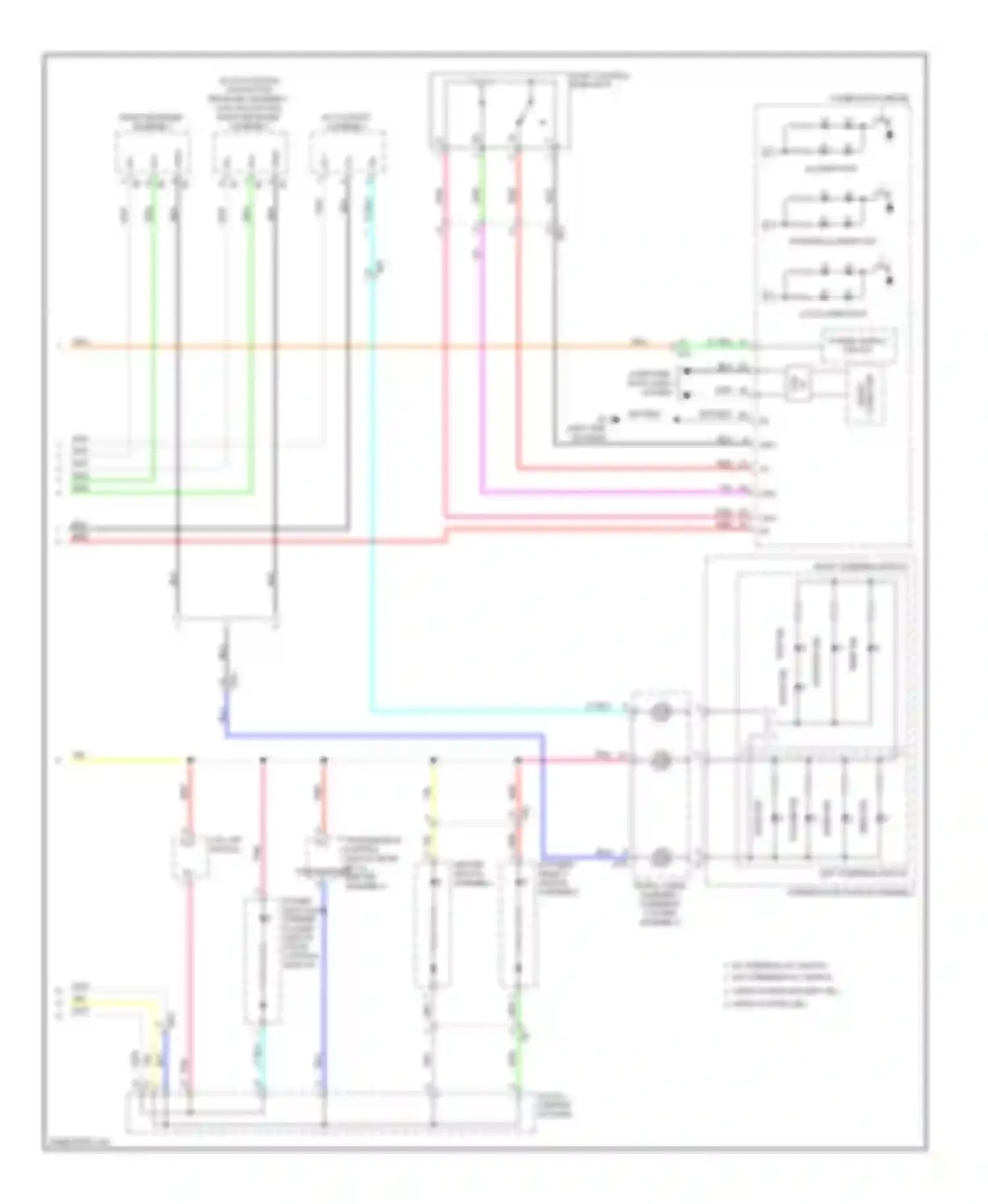Highlander Toyota II facelift (2010-2013): Instrument illumination circuit, hybrid (2 of 2)
