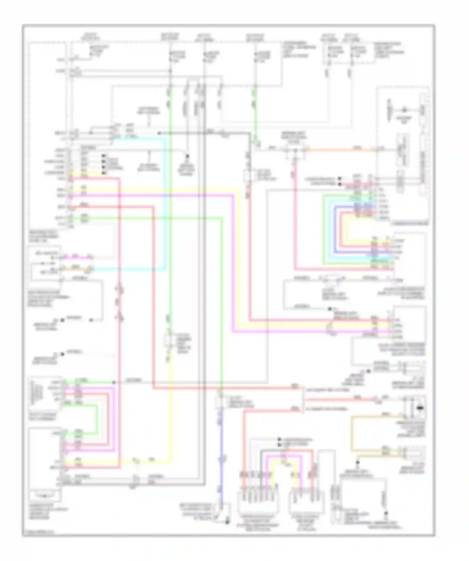 Highlander Toyota II facelift (2010-2013): Power top/sunroof circuit, except hybrid