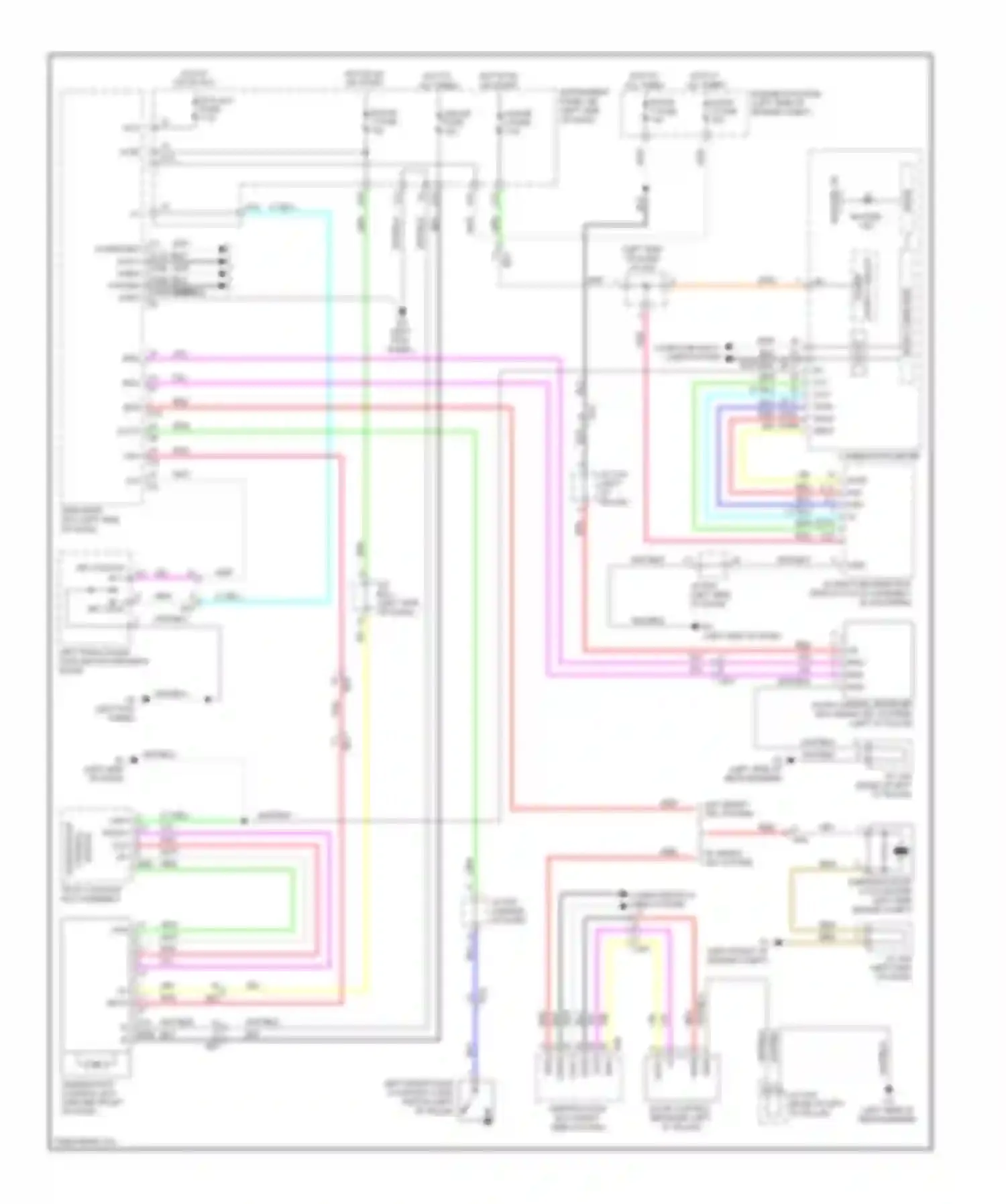 Highlander Toyota II facelift (2010-2013): Power top/sunroof circuit, hybrid