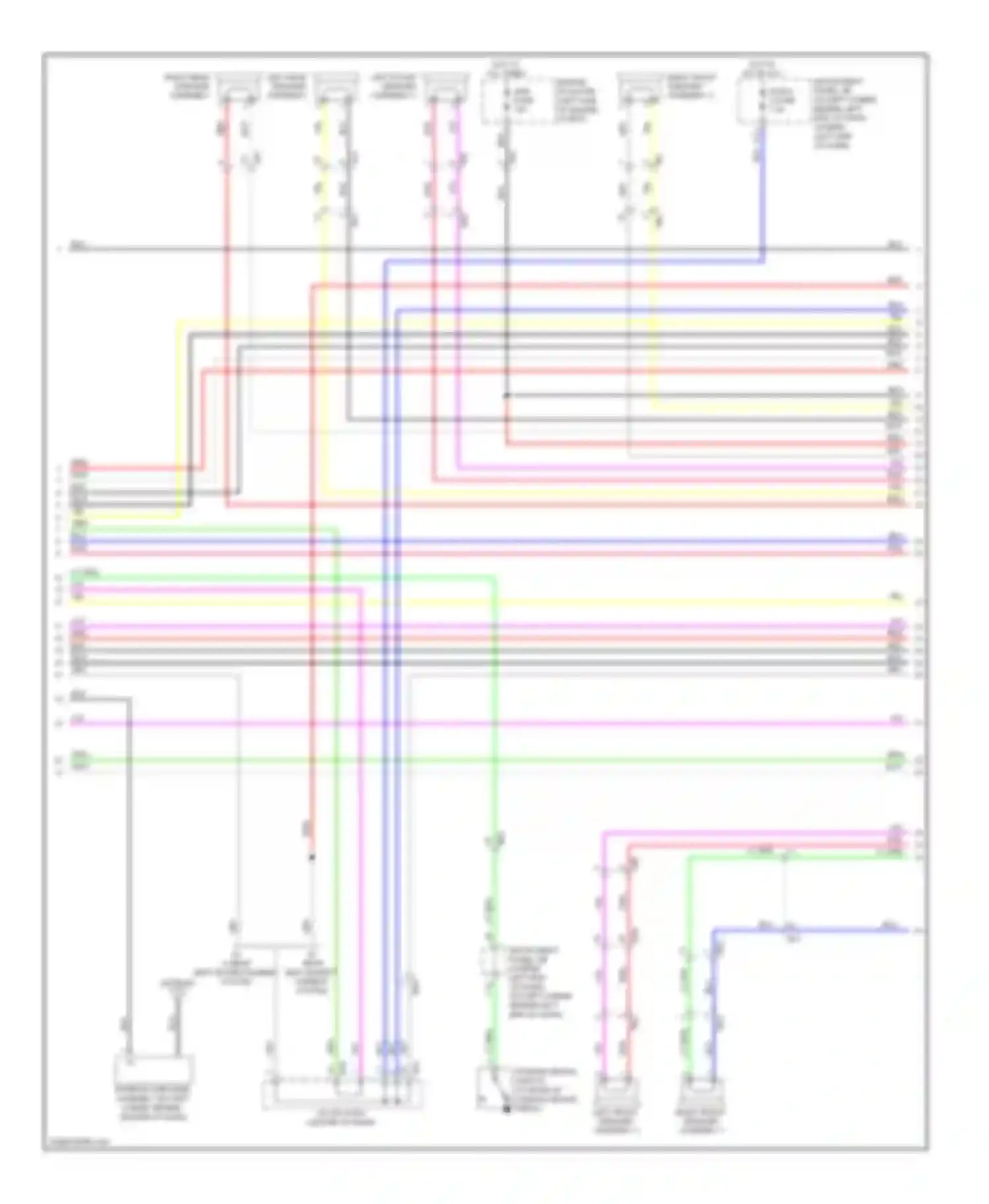 Highlander Toyota II facelift (2010-2013): Radio circuit, with jbl with navigation (2 of 5)