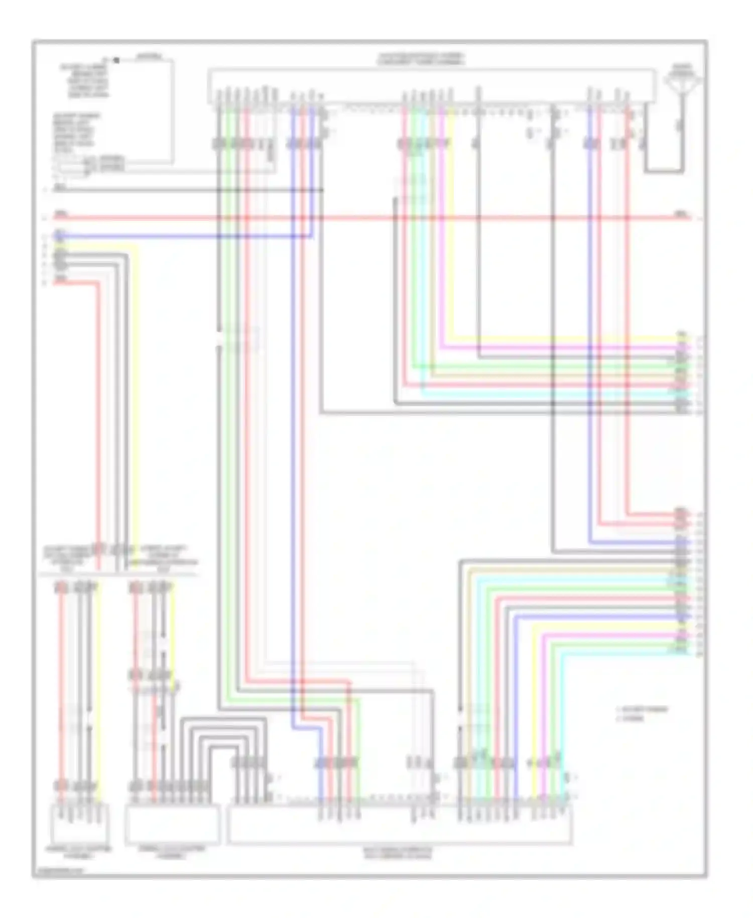 Highlander Toyota II facelift (2010-2013): Radio circuit, with jbl with navigation (4 of 5)