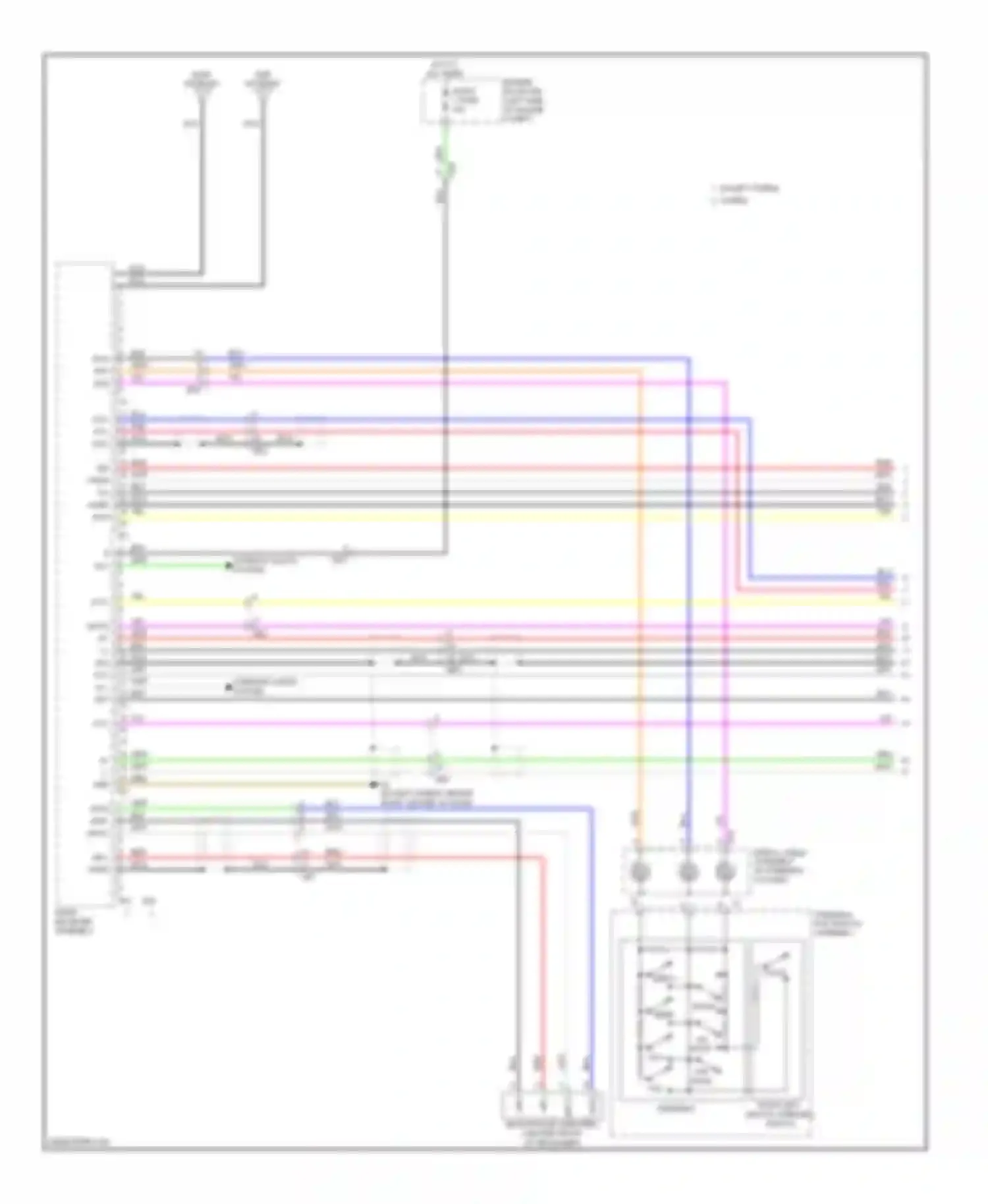Highlander Toyota II facelift (2010-2013): Radio circuit, with jbl without navigation (1 of 3)