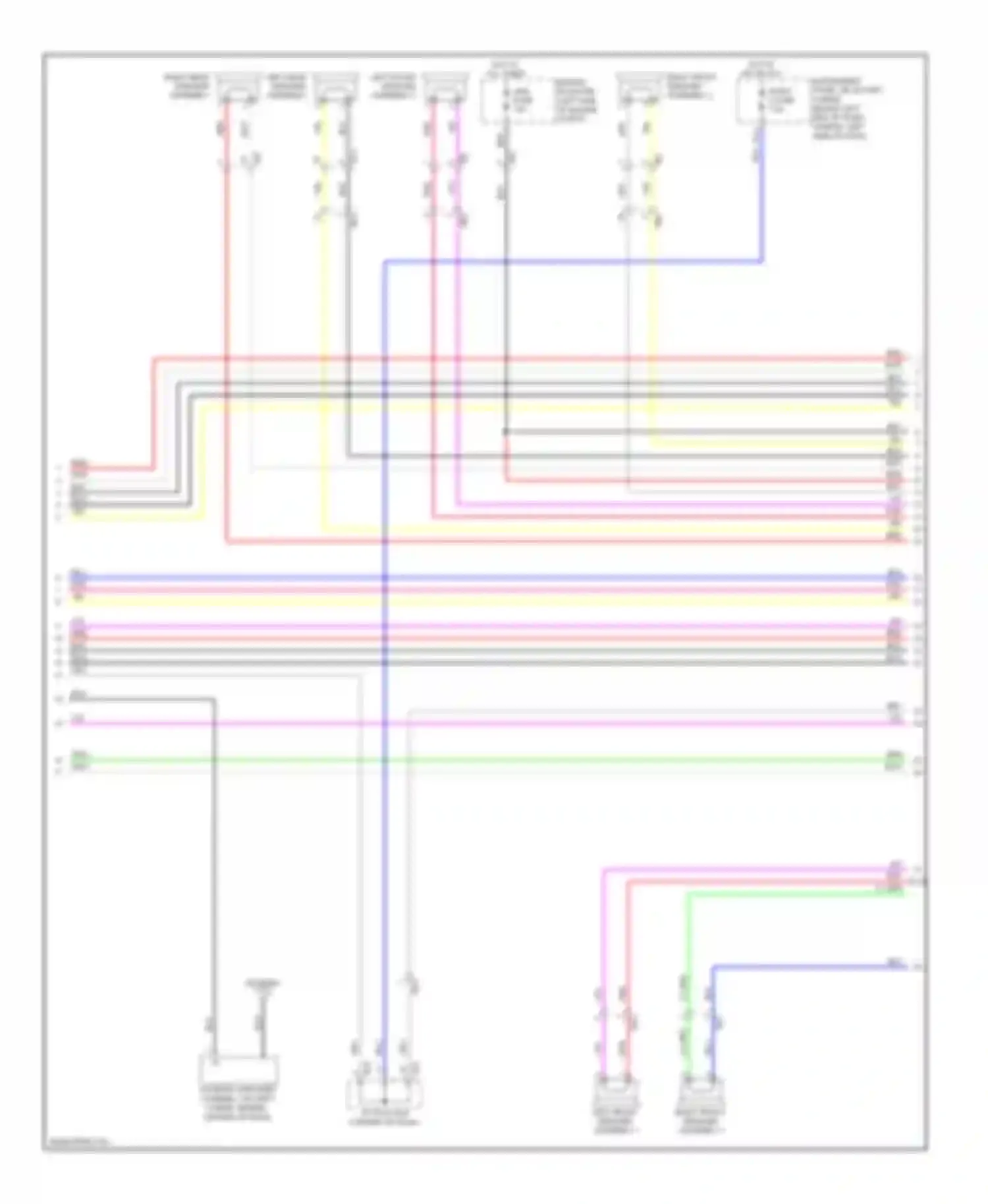 Highlander Toyota II facelift (2010-2013): Radio circuit, with jbl without navigation (2 of 3)
