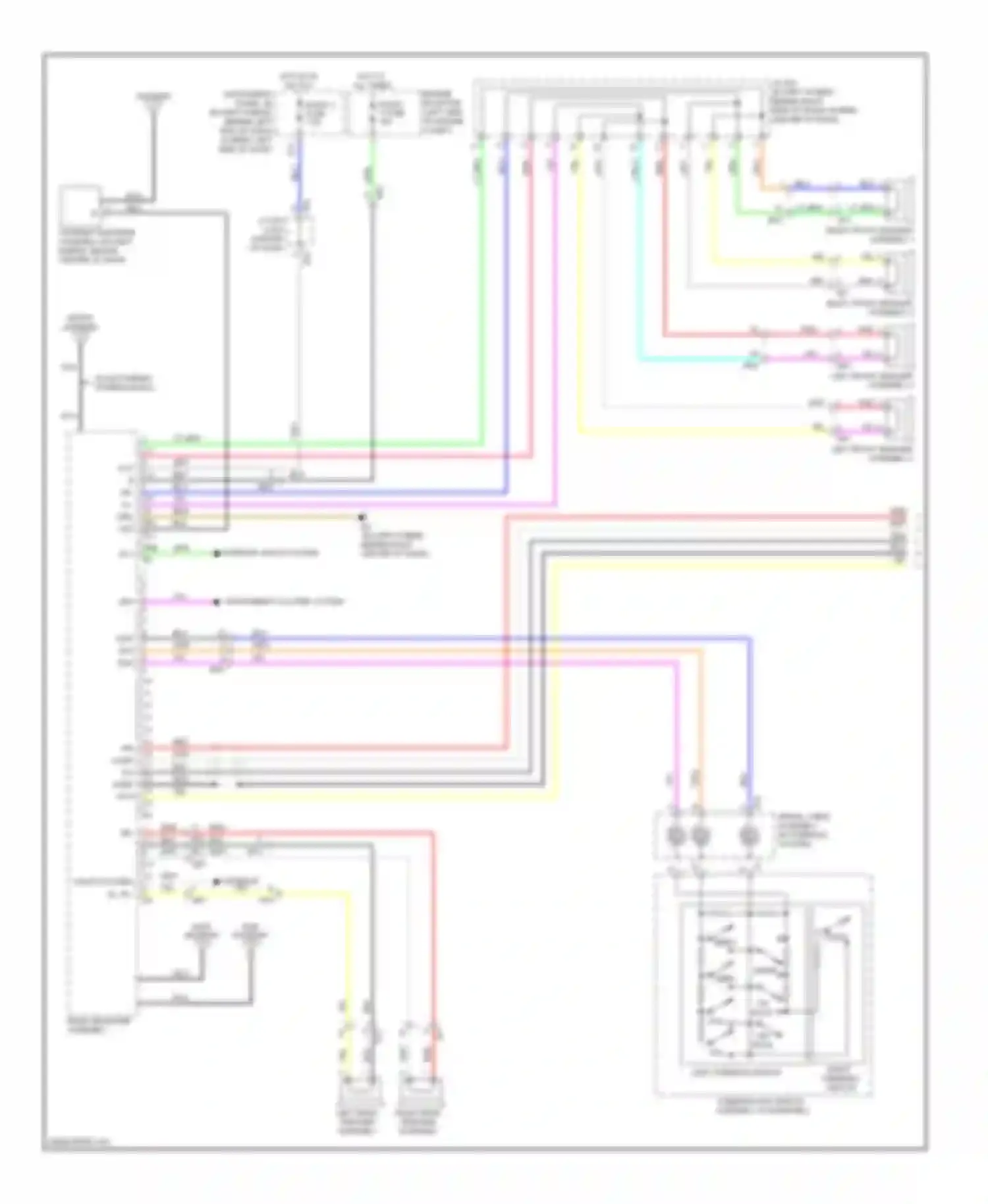 Highlander Toyota II facelift (2010-2013): Radio circuit, without jbl (1 of 2)