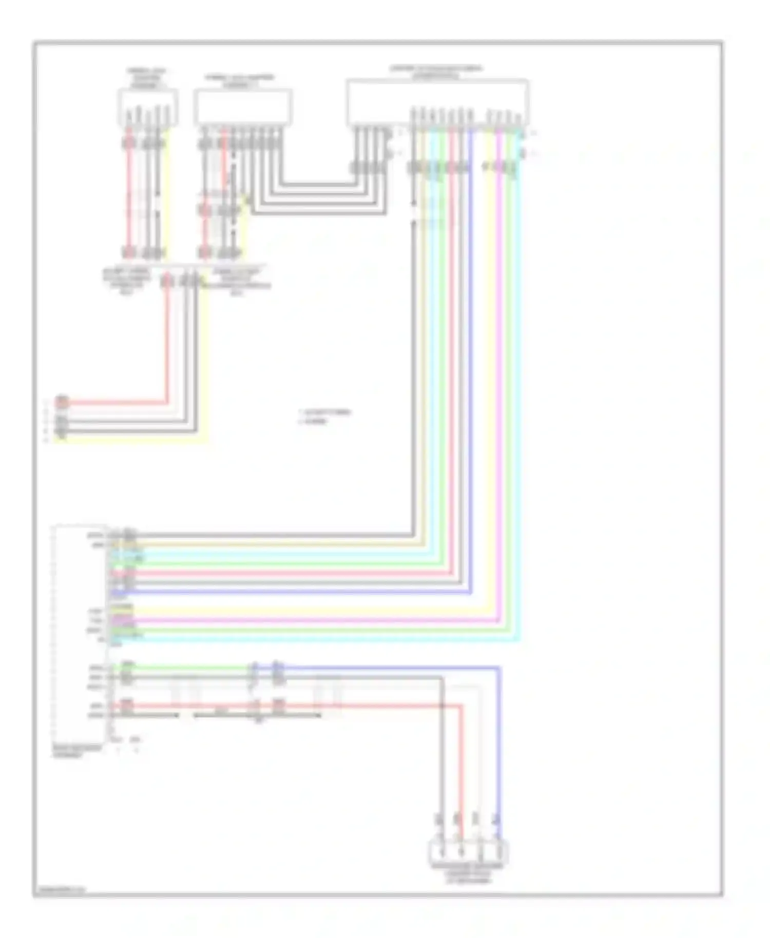 Highlander Toyota II facelift (2010-2013): Radio circuit, without jbl (2 of 2)