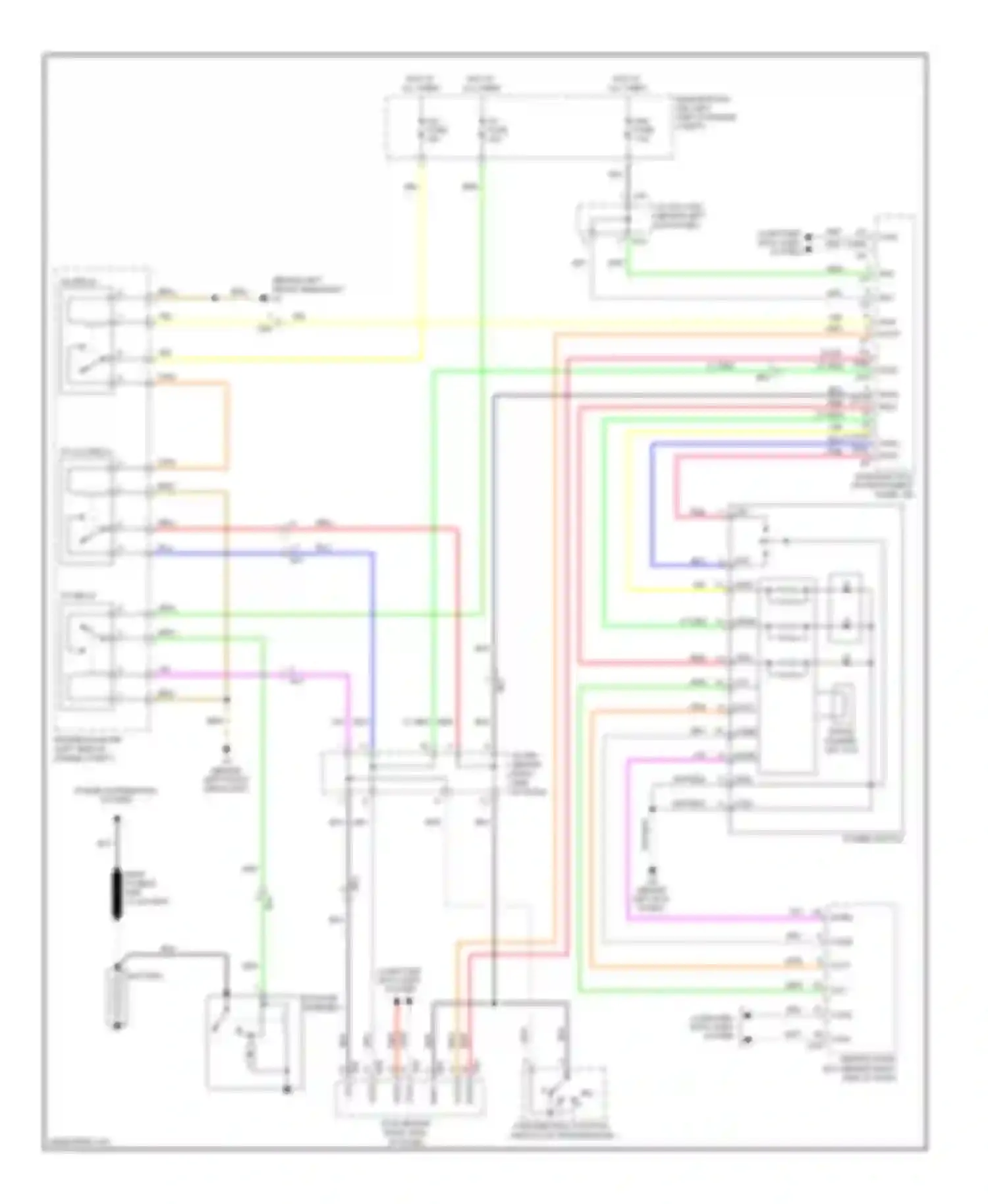 Highlander Toyota II facelift (2010-2013): Starting circuit, with smart key system