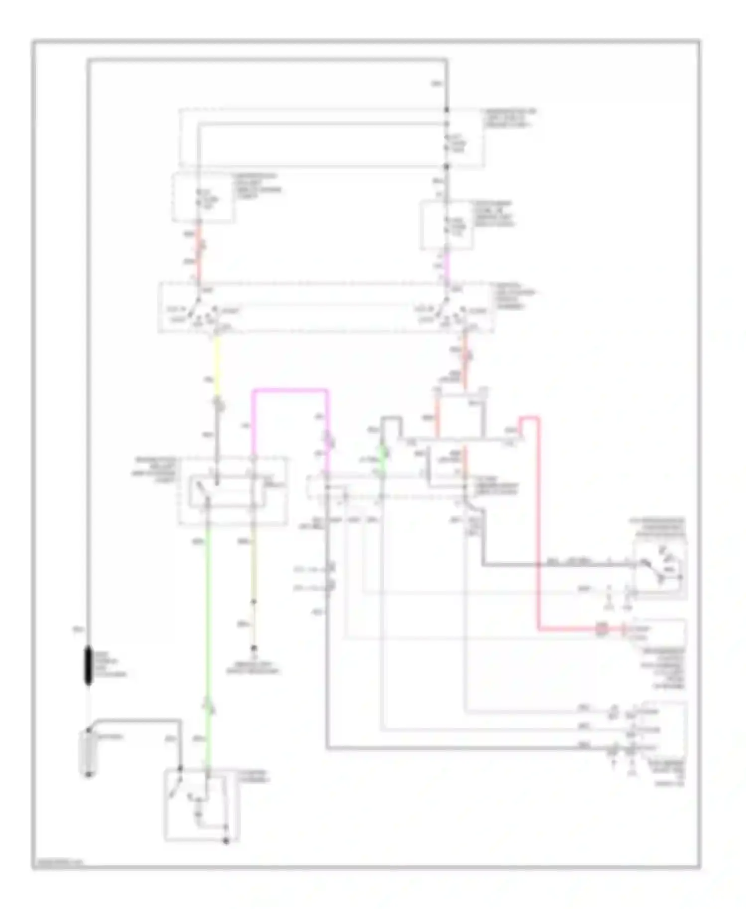 Highlander Toyota II facelift (2010-2013): Starting circuit, without smart key system