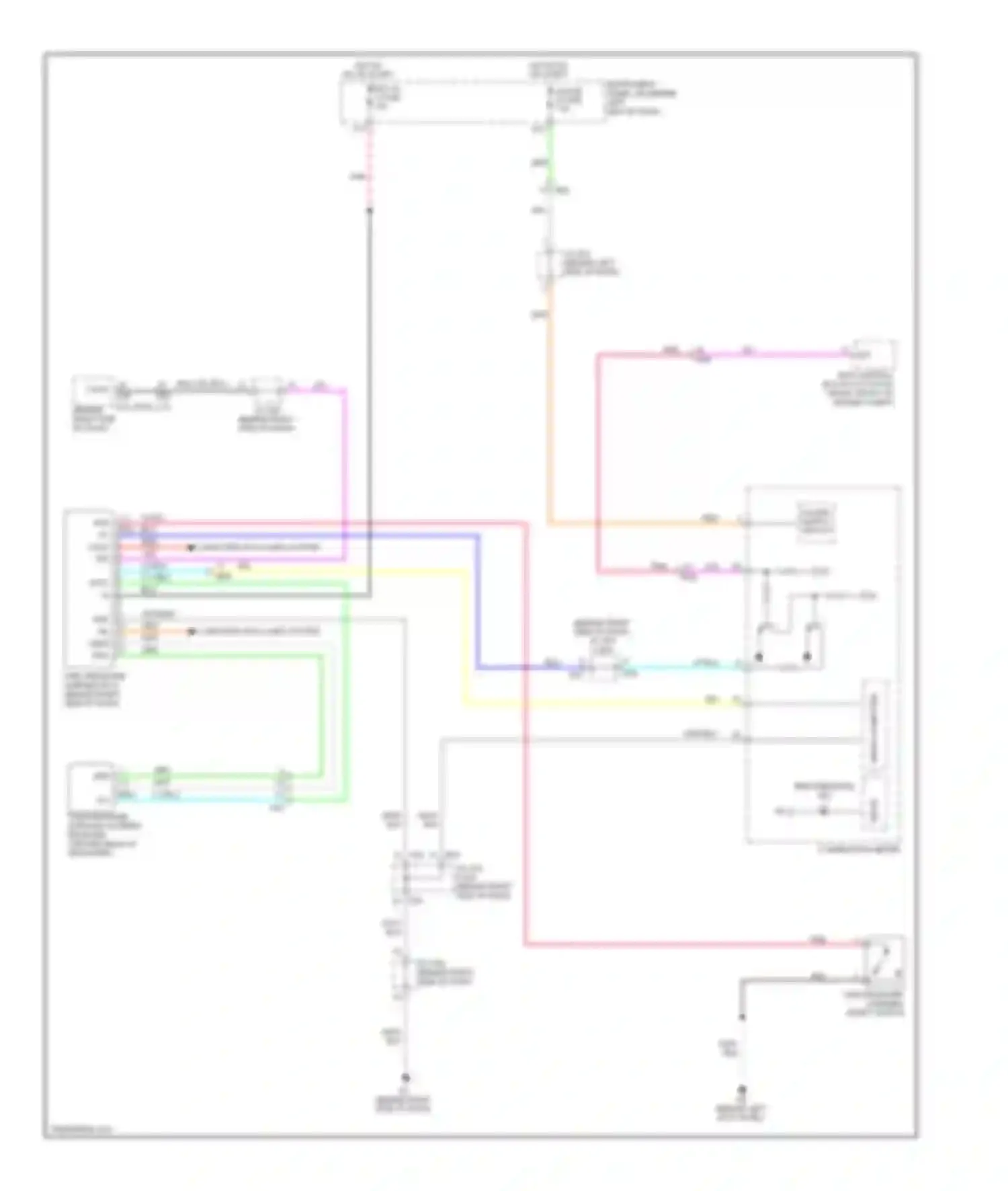 Highlander Toyota II facelift (2010-2013): Tire pressure monitoring circuit, except hybrid