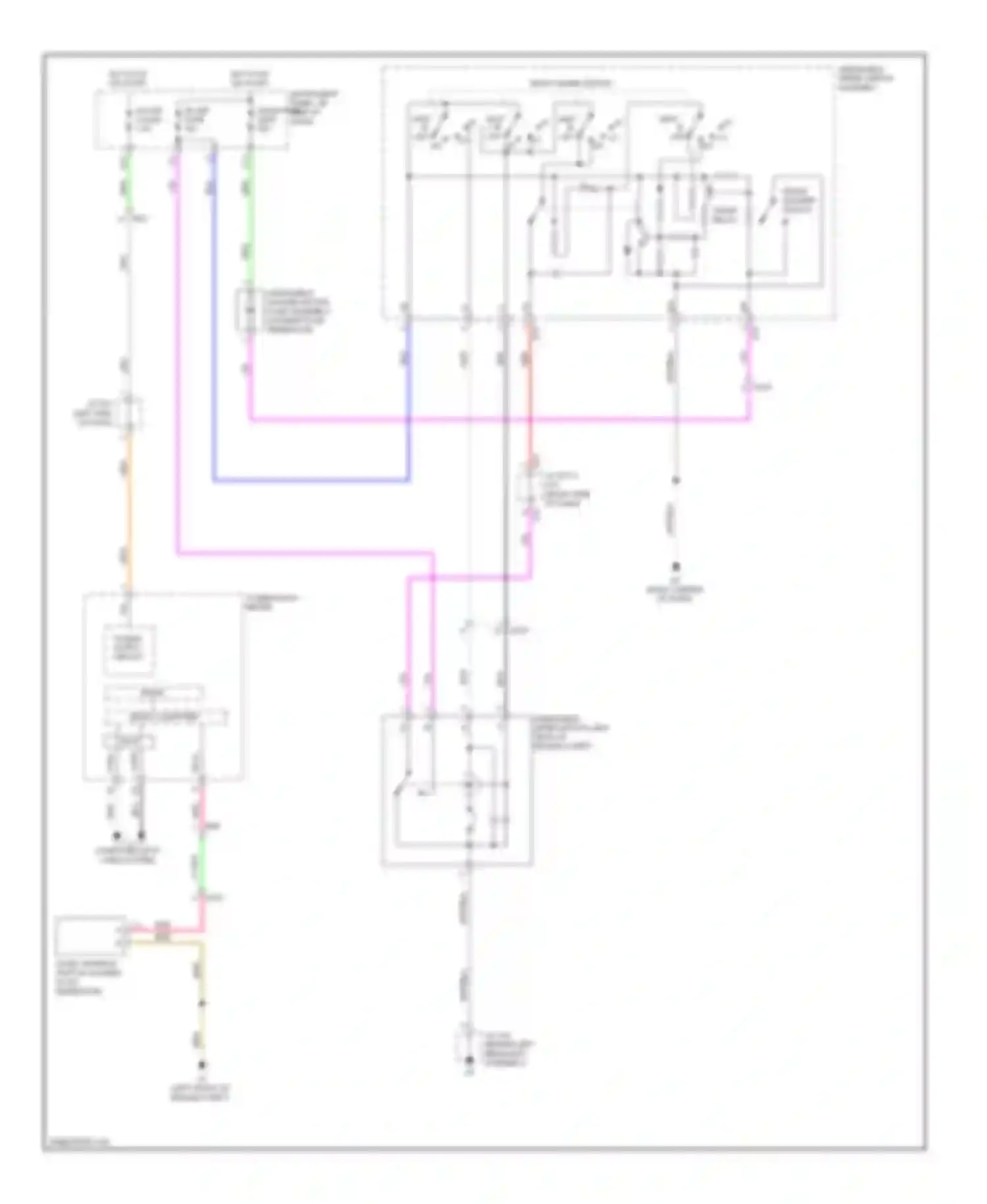 Highlander Toyota II facelift (2010-2013): Front wiper/washer circuit, hybrid