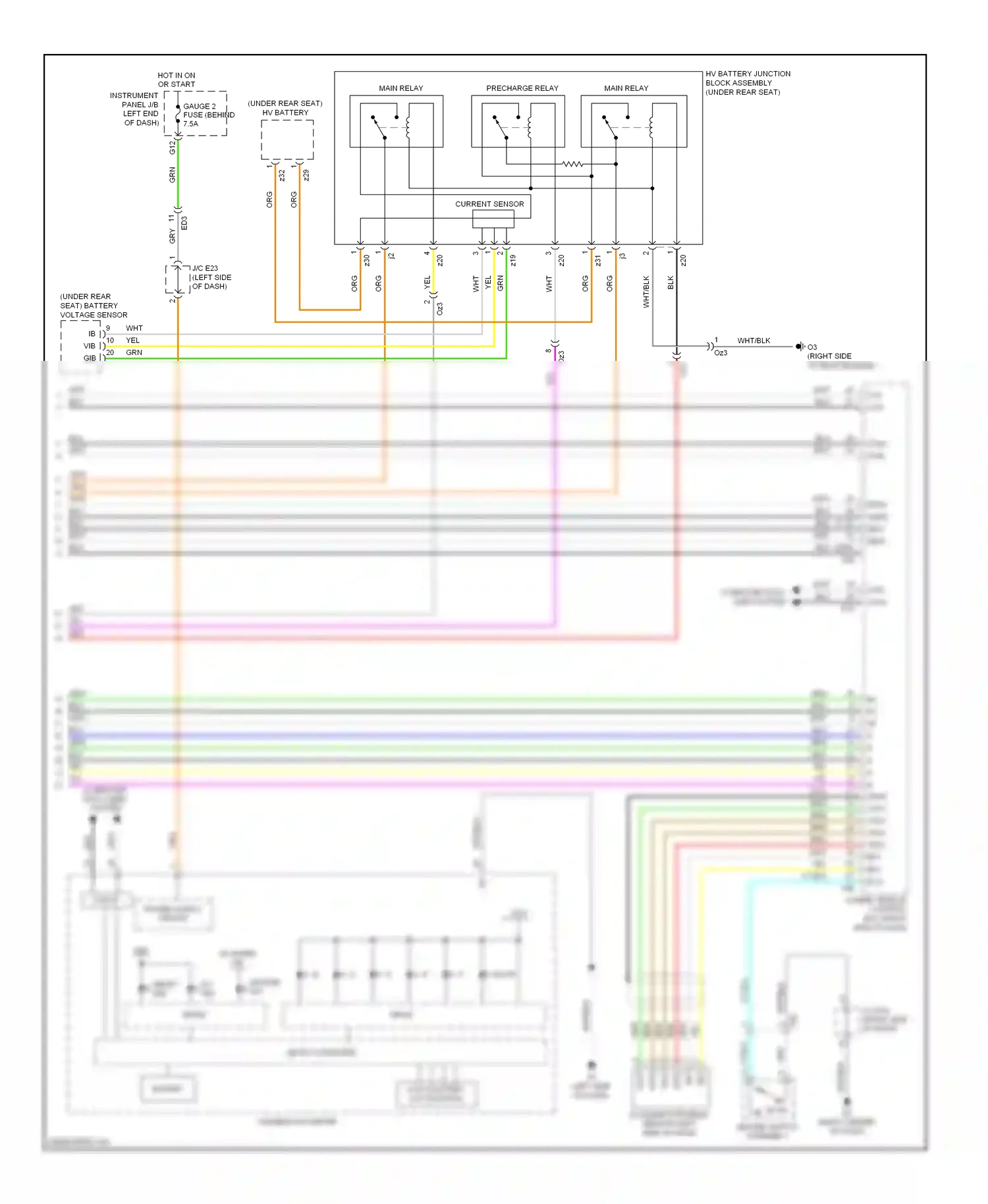 Toyota Highlander II facelift (2010-2013) computer data lines system wiring diagram  (65 of 81)