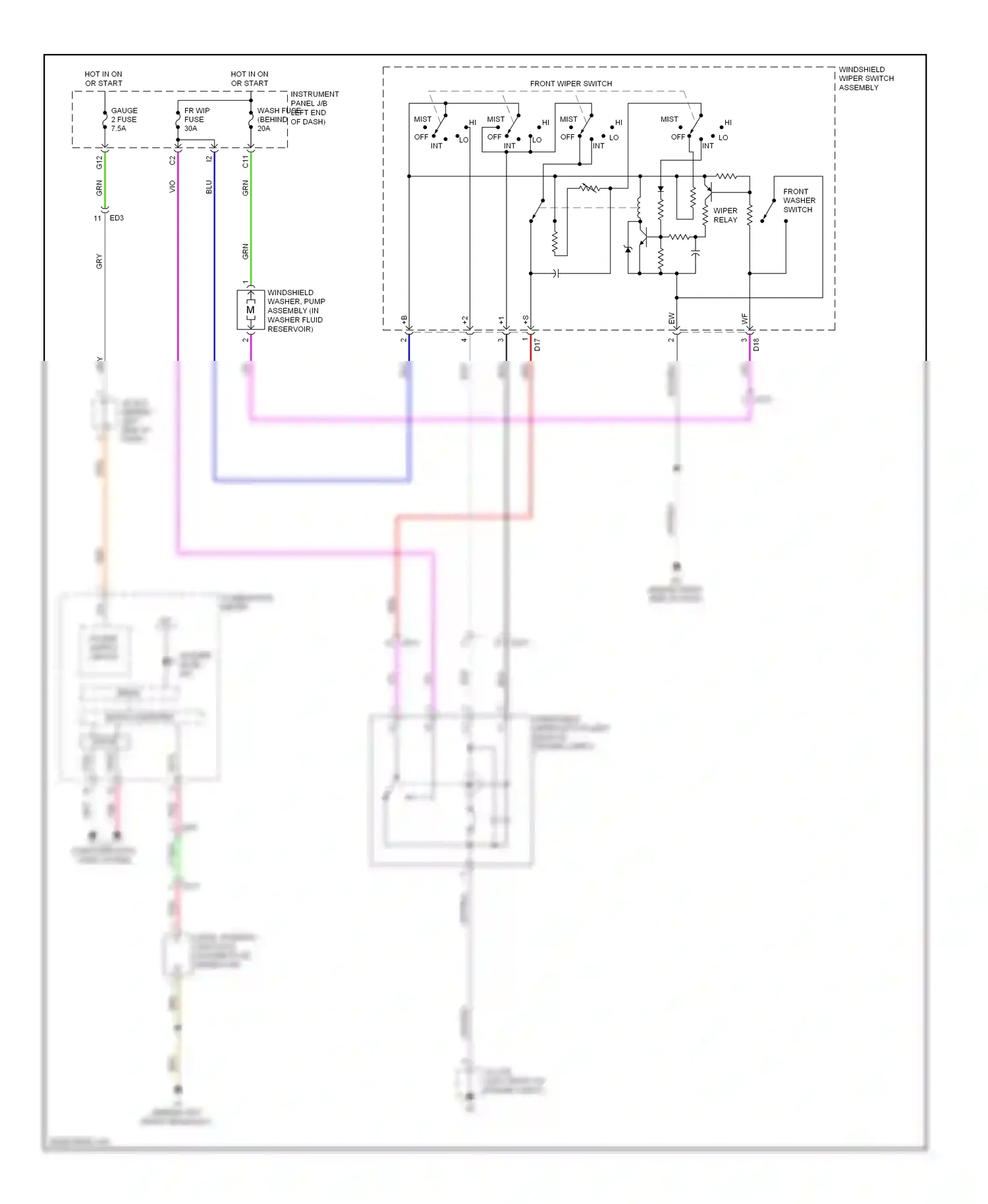 Toyota Highlander II facelift (2010-2013) computer data lines system wiring diagram  (75 of 81)