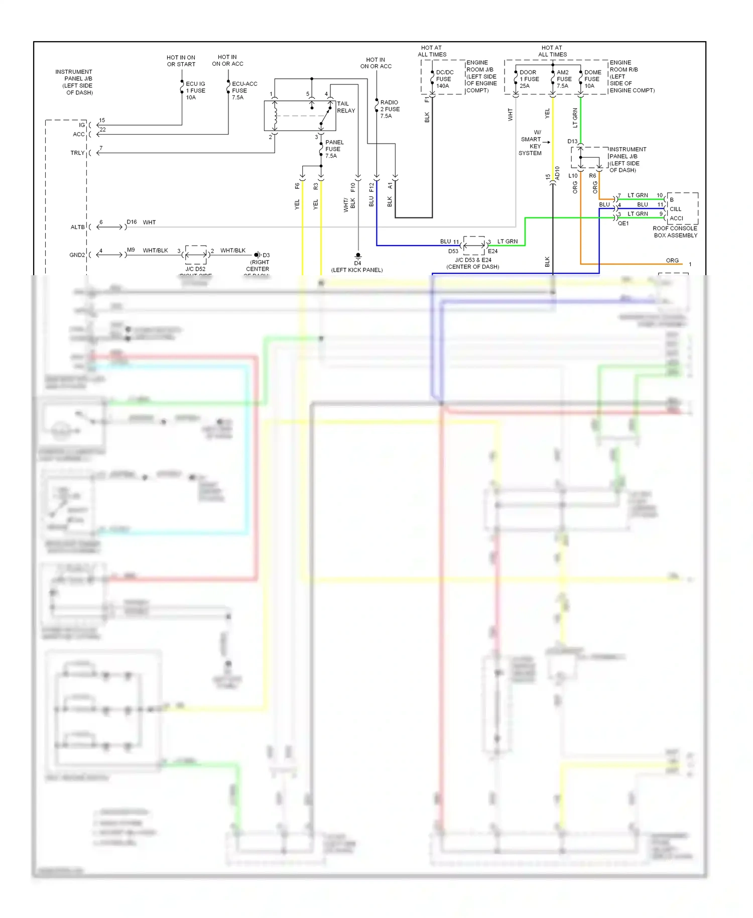 Toyota Highlander II facelift (2010-2013) computer data lines system wiring diagram  (45 of 81)