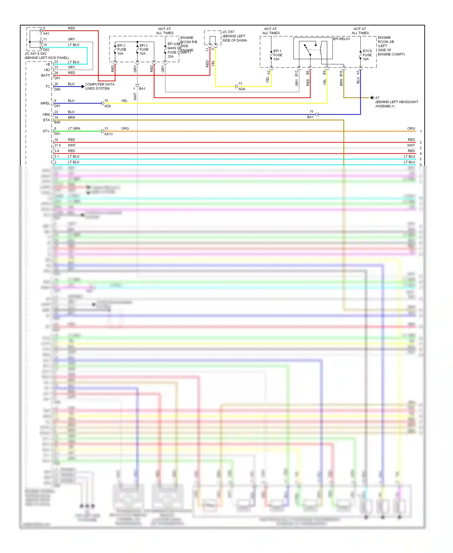 Toyota Highlander II facelift (2010-2013) computer data lines system wiring diagram  (66 of 81)