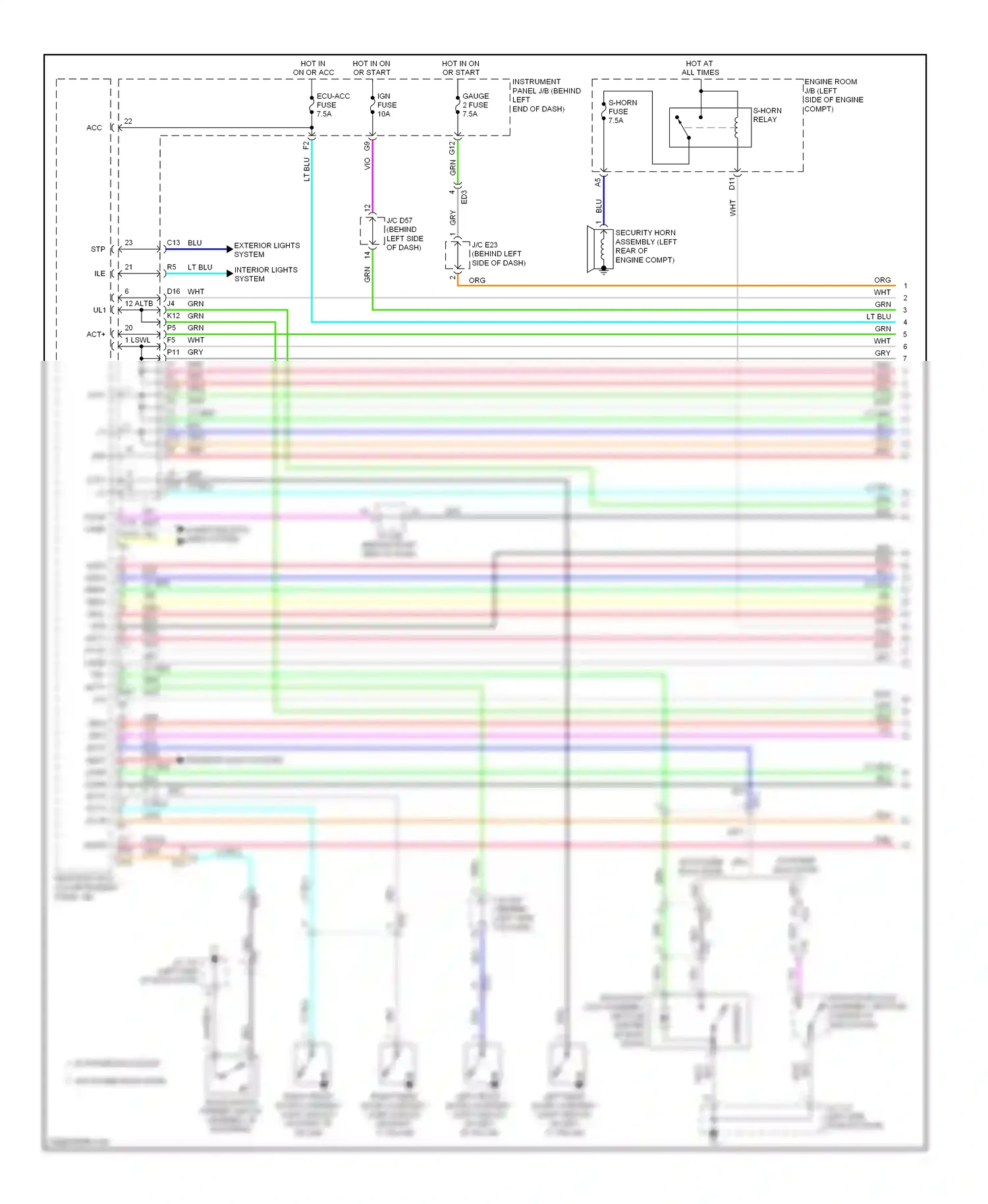 Toyota Highlander II facelift (2010-2013) computer data lines system wiring diagram  (8 of 81)