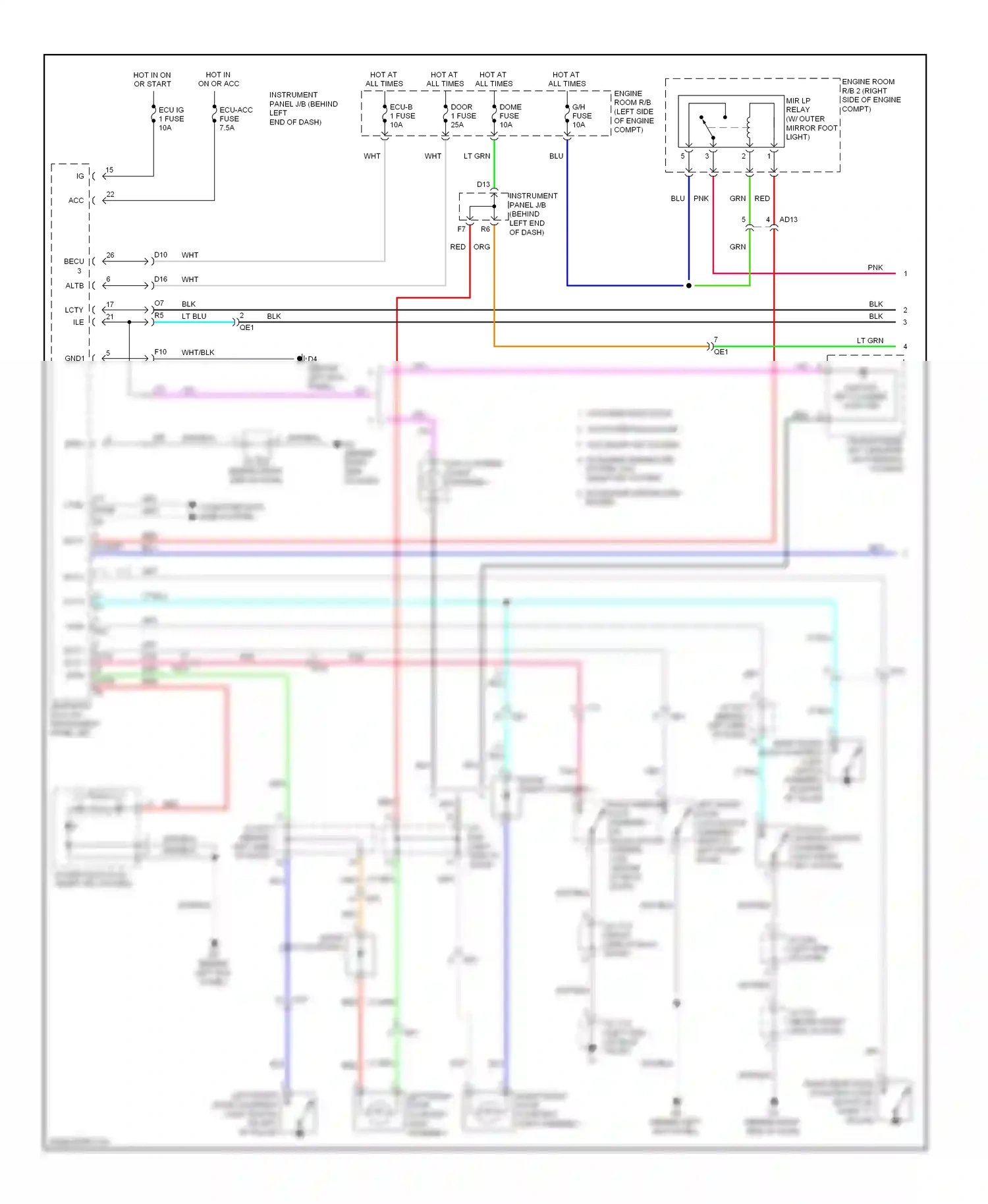 Toyota Highlander II facelift (2010-2013) computer data lines system wiring diagram  (31 of 81)