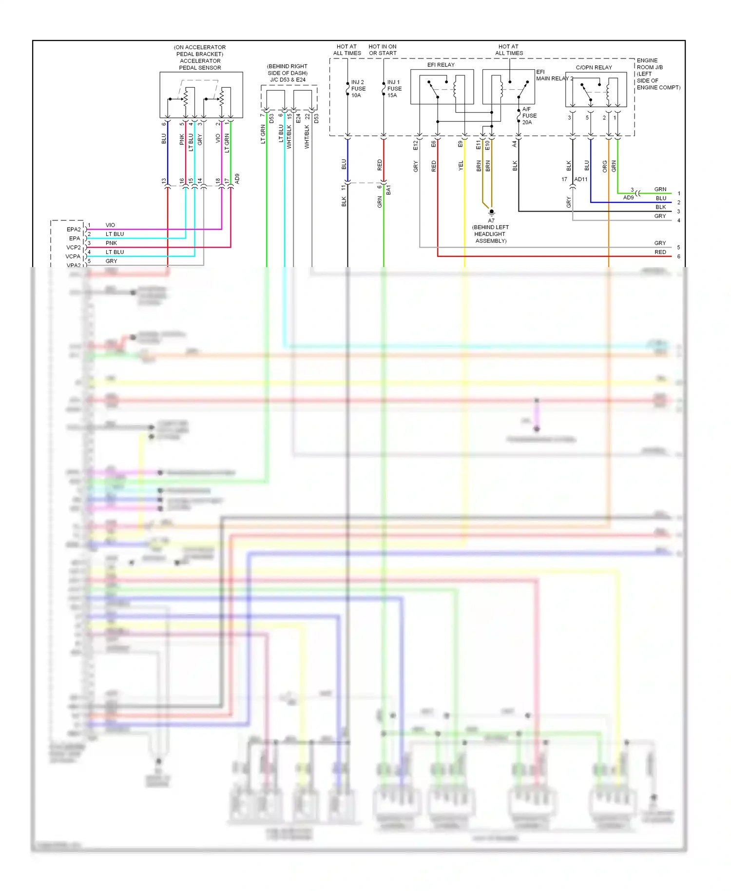 Toyota Highlander II facelift (2010-2013) computer data lines system wiring diagram  (23 of 81)