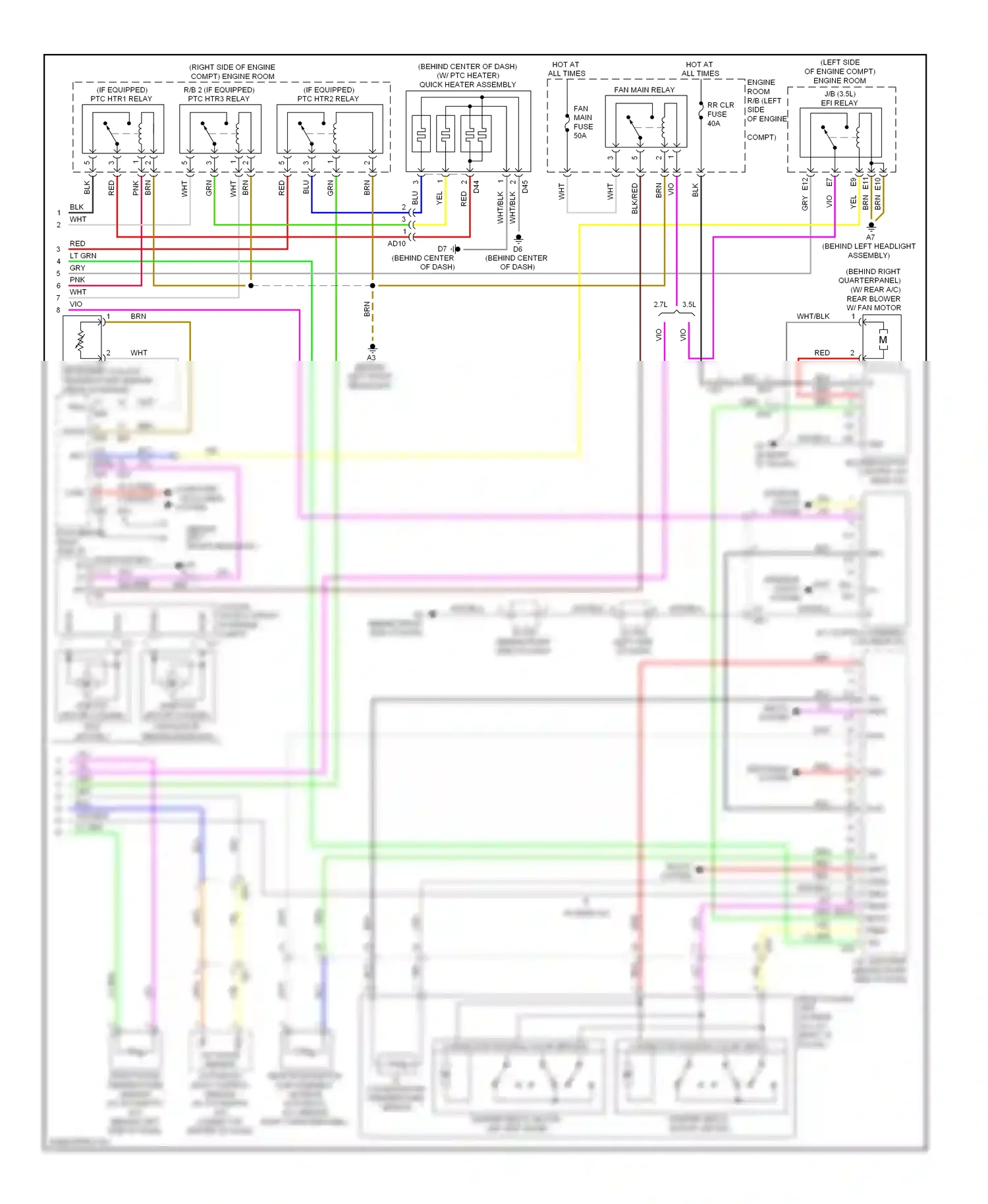 Toyota Highlander II facelift (2010-2013) computer data lines system wiring diagram  (2 of 81)