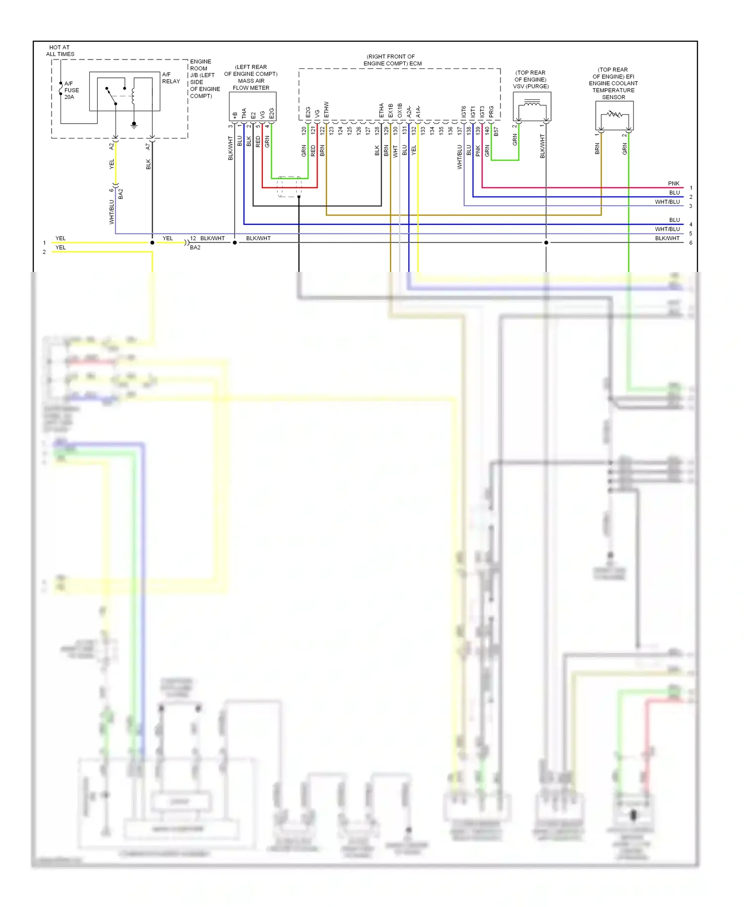 Toyota Highlander II facelift (2010-2013) computer data lines system wiring diagram  (27 of 81)