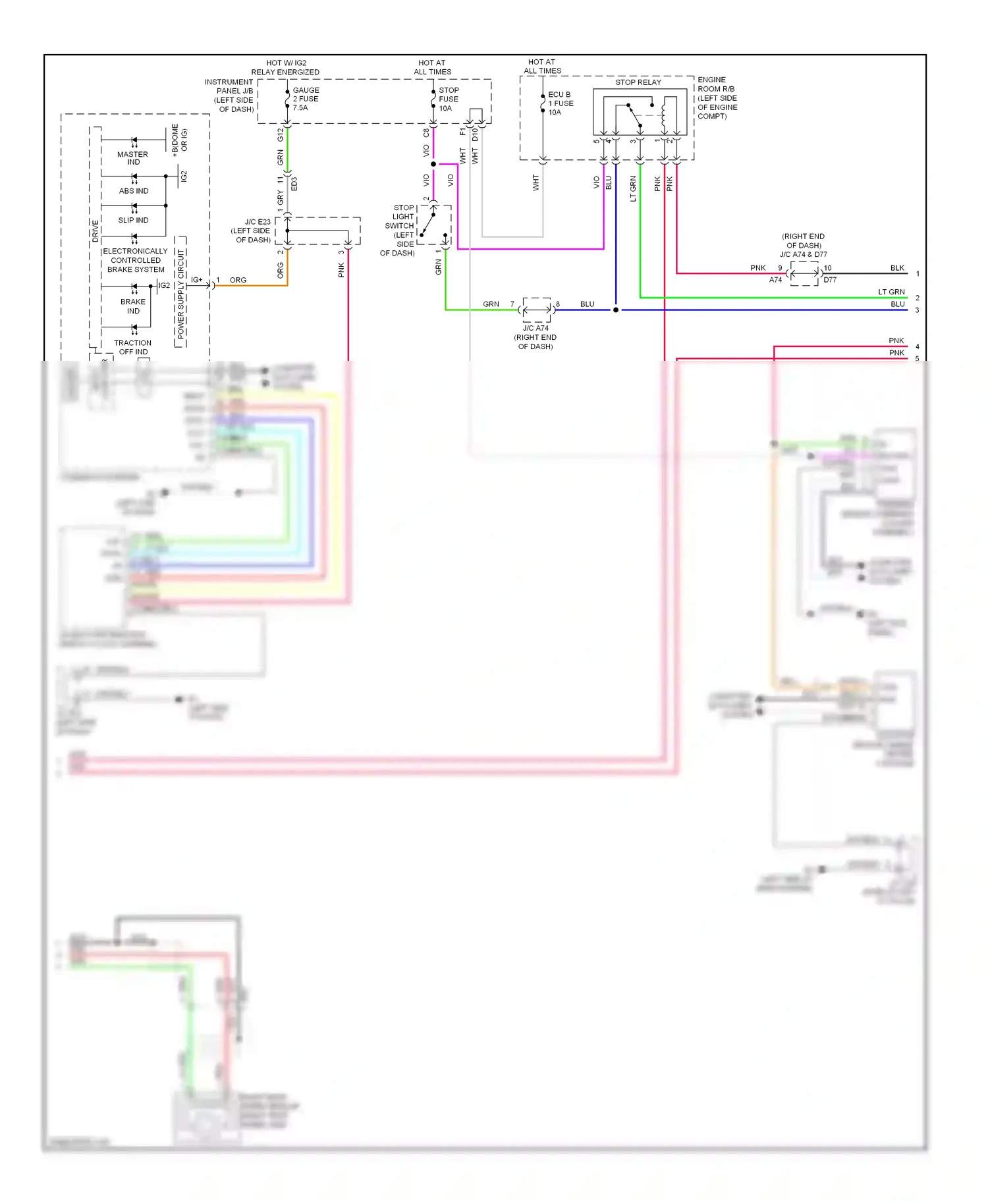 Toyota Highlander II facelift (2010-2013) computer data lines system wiring diagram  (6 of 81)