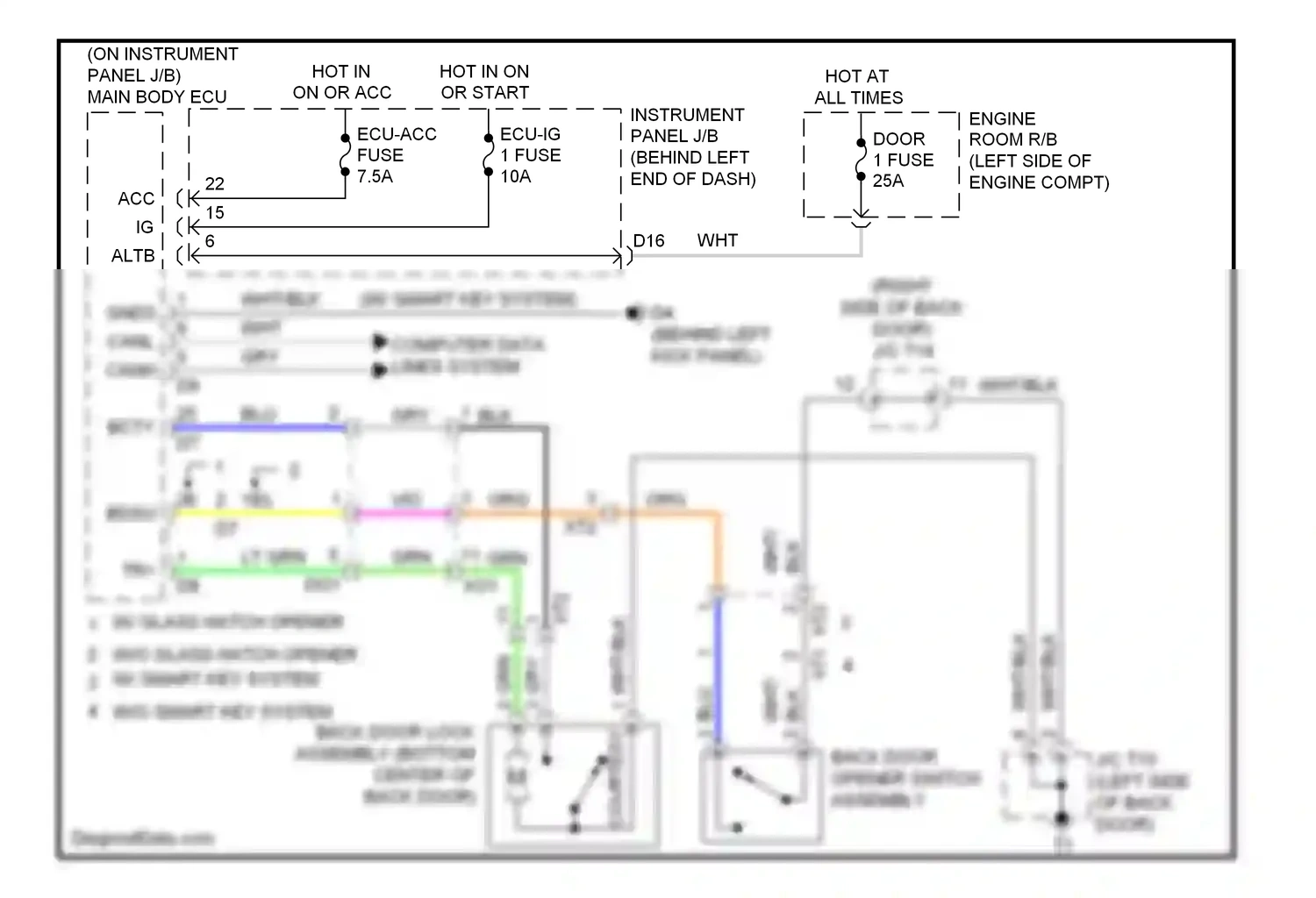 Toyota Highlander II facelift (2010-2013) computer data lines system wiring diagram  (71 of 81)