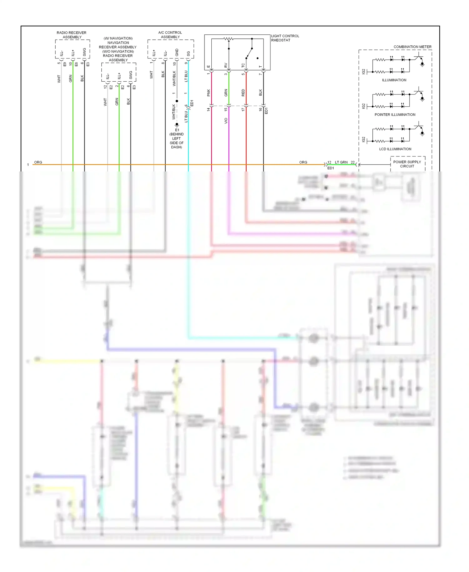 Toyota Highlander II facelift (2010-2013) computer data lines system wiring diagram  (44 of 81)