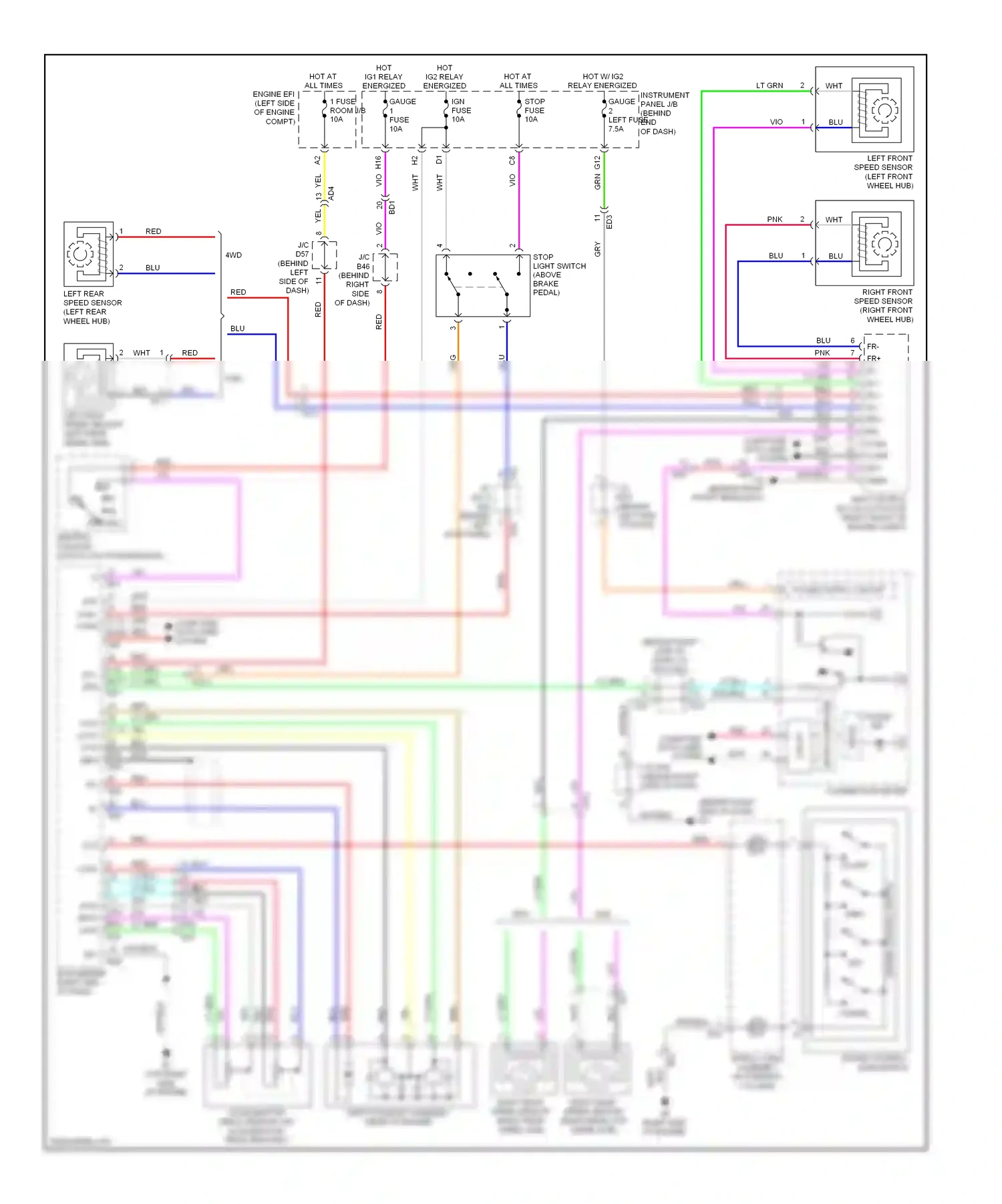 Toyota Highlander II facelift (2010-2013) computer data lines system wiring diagram  (12 of 81)