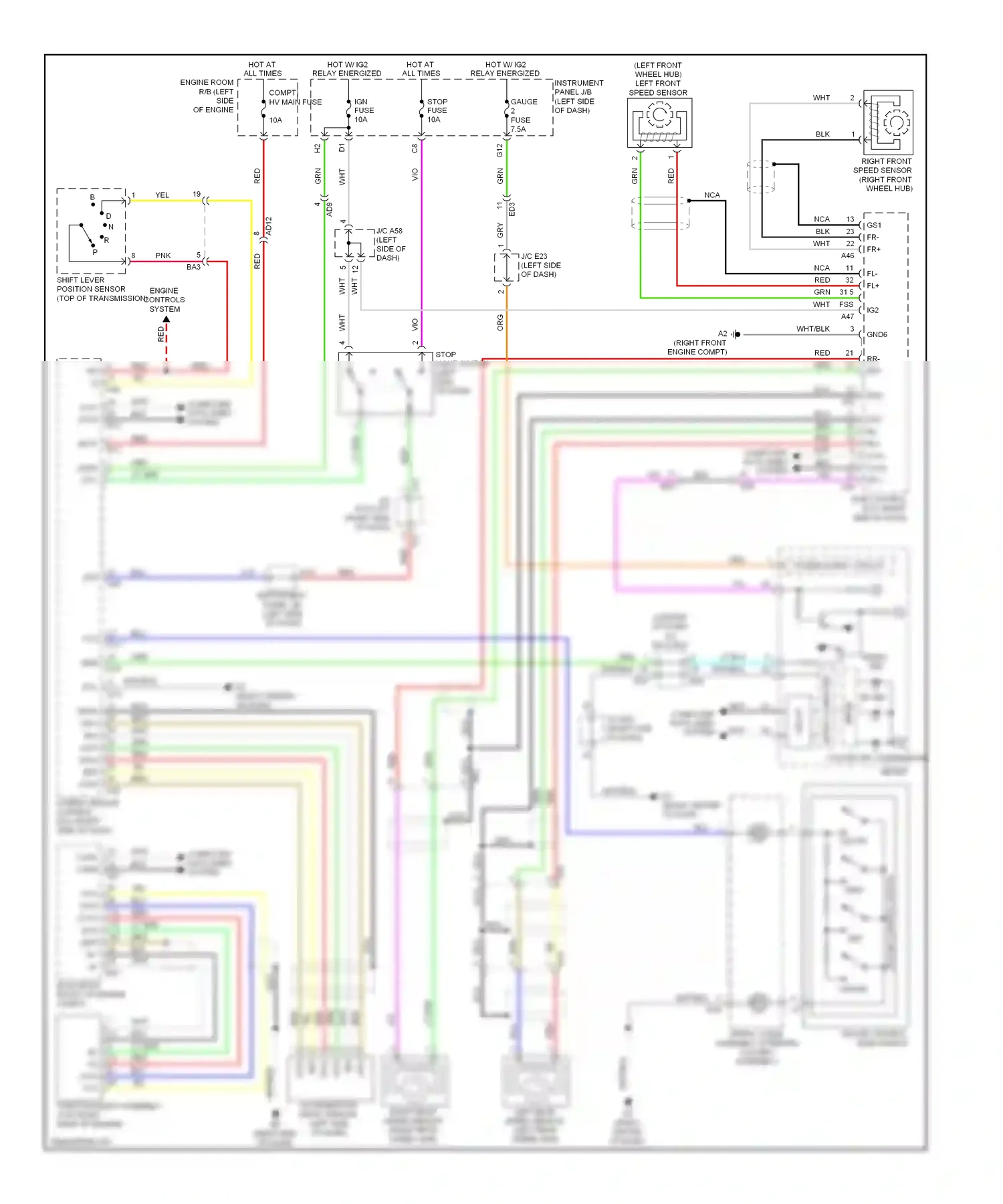 Toyota Highlander II facelift (2010-2013) computer data lines system wiring diagram  (13 of 81)