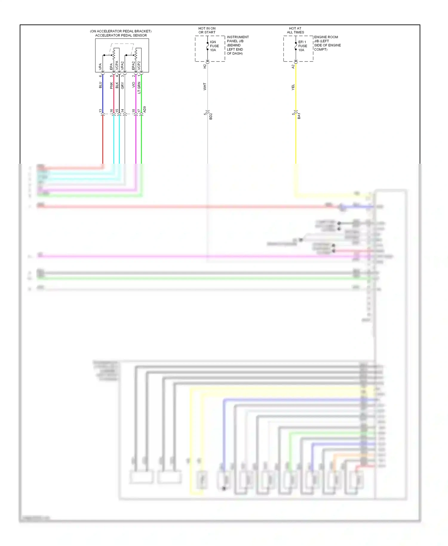 Toyota Highlander II facelift (2010-2013) computer data lines system wiring diagram  (63 of 81)