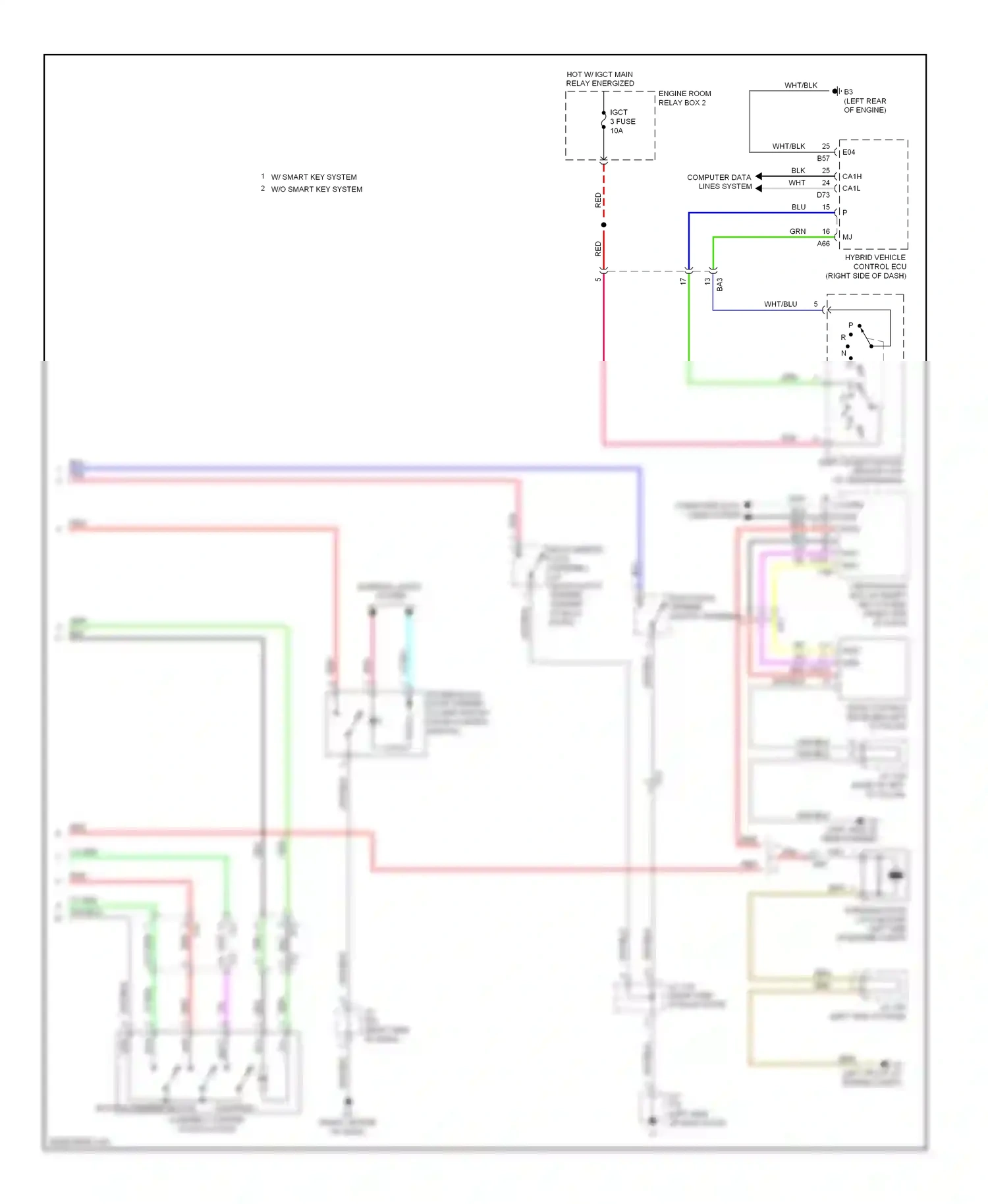Toyota Highlander II facelift (2010-2013) computer data lines system wiring diagram  (74 of 81)