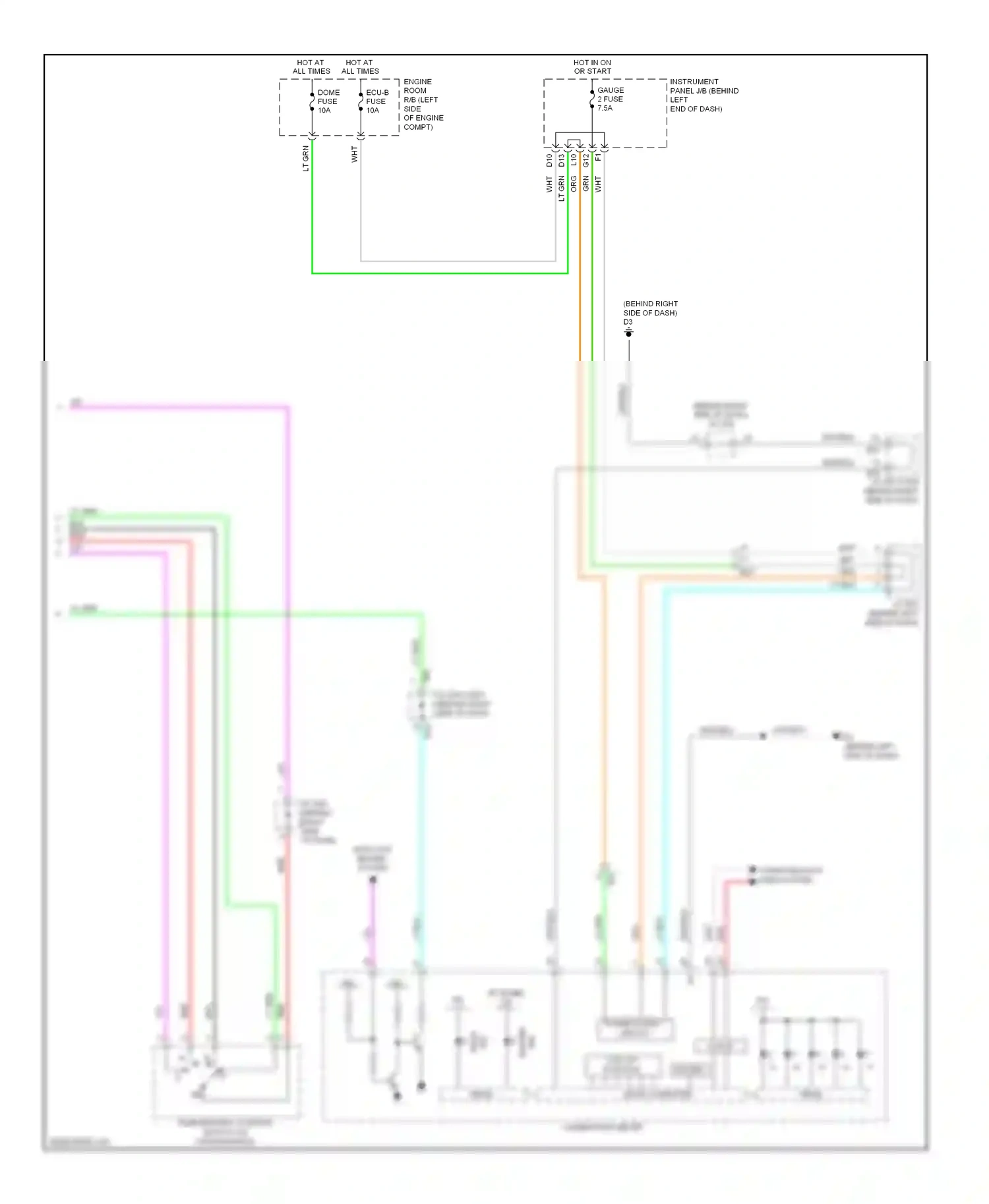Toyota Highlander II facelift (2010-2013) computer data lines system wiring diagram  (67 of 81)