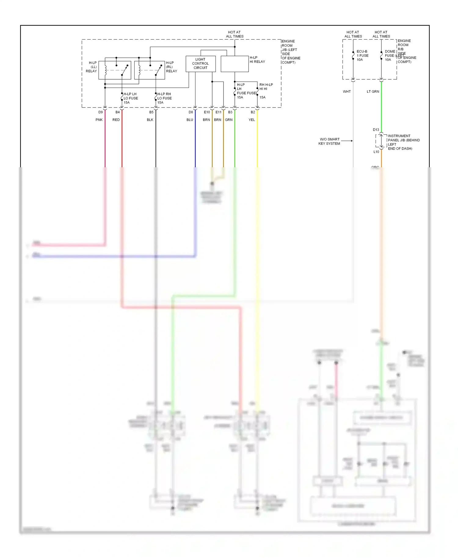 Toyota Highlander II facelift (2010-2013) micro computer wiring diagram  (13 of 37)