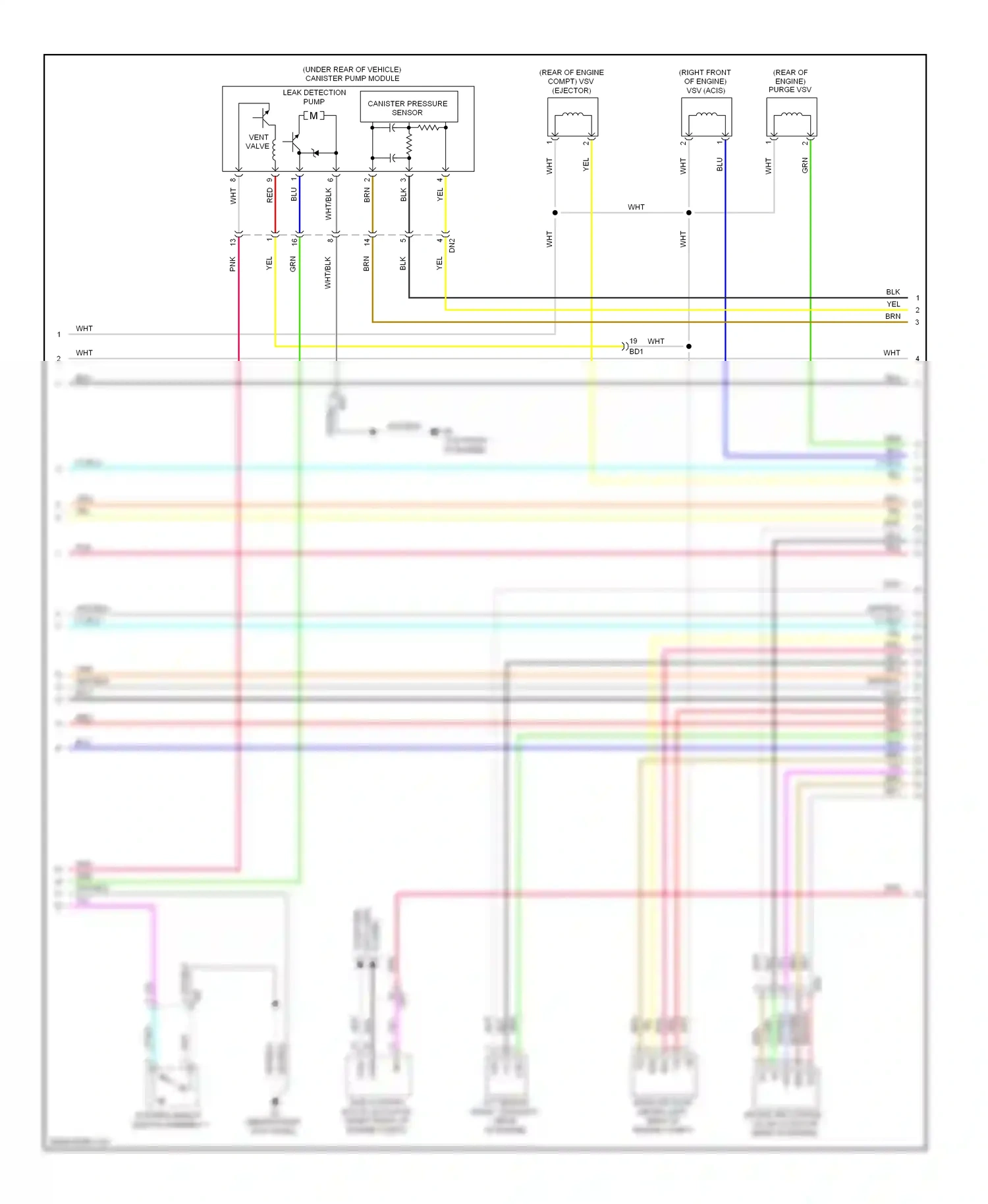 Toyota Highlander II facelift (2010-2013) pattern select switch assembly 1 wiring diagram  (5 of 6)