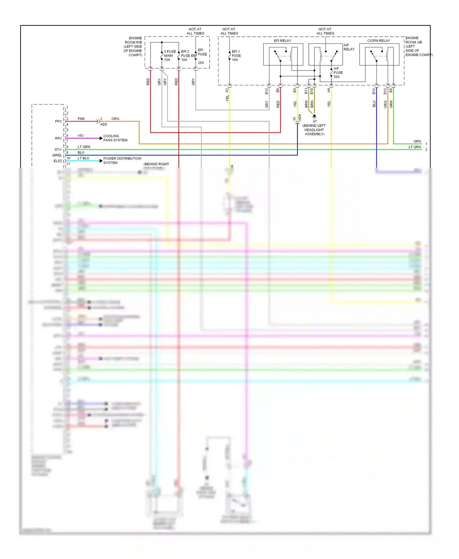 Toyota Highlander II facelift (2010-2013) pattern select switch assembly 1 wiring diagram  (6 of 6)